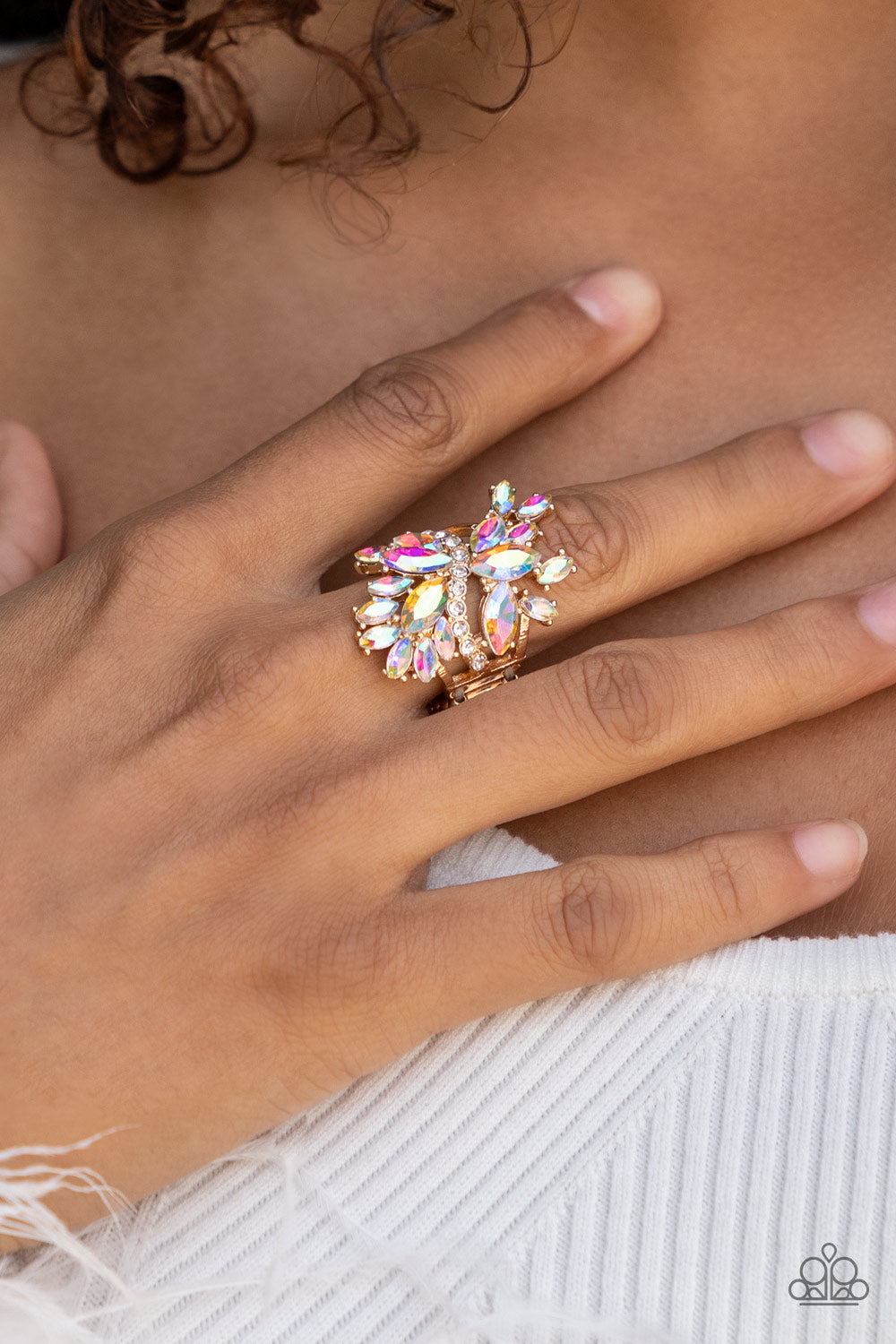 Paparazzi Accessories: Flauntable Flare - Gold Ring