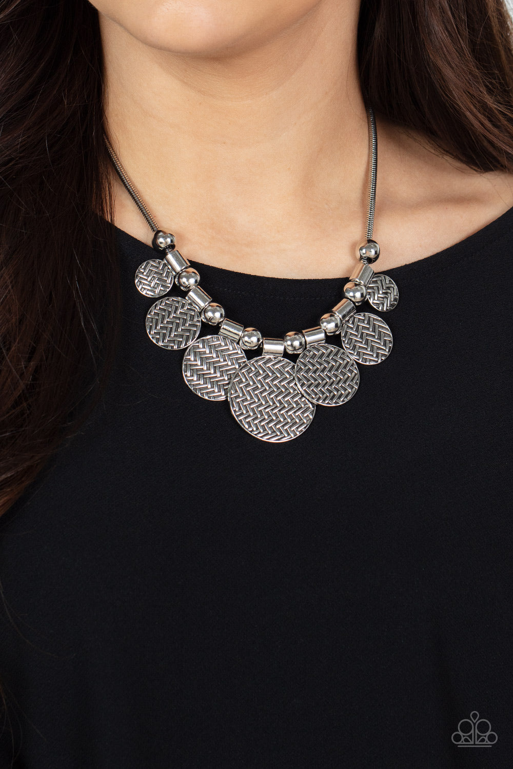 Paparazzi Accessories: Indigenously Urban - Silver Necklace