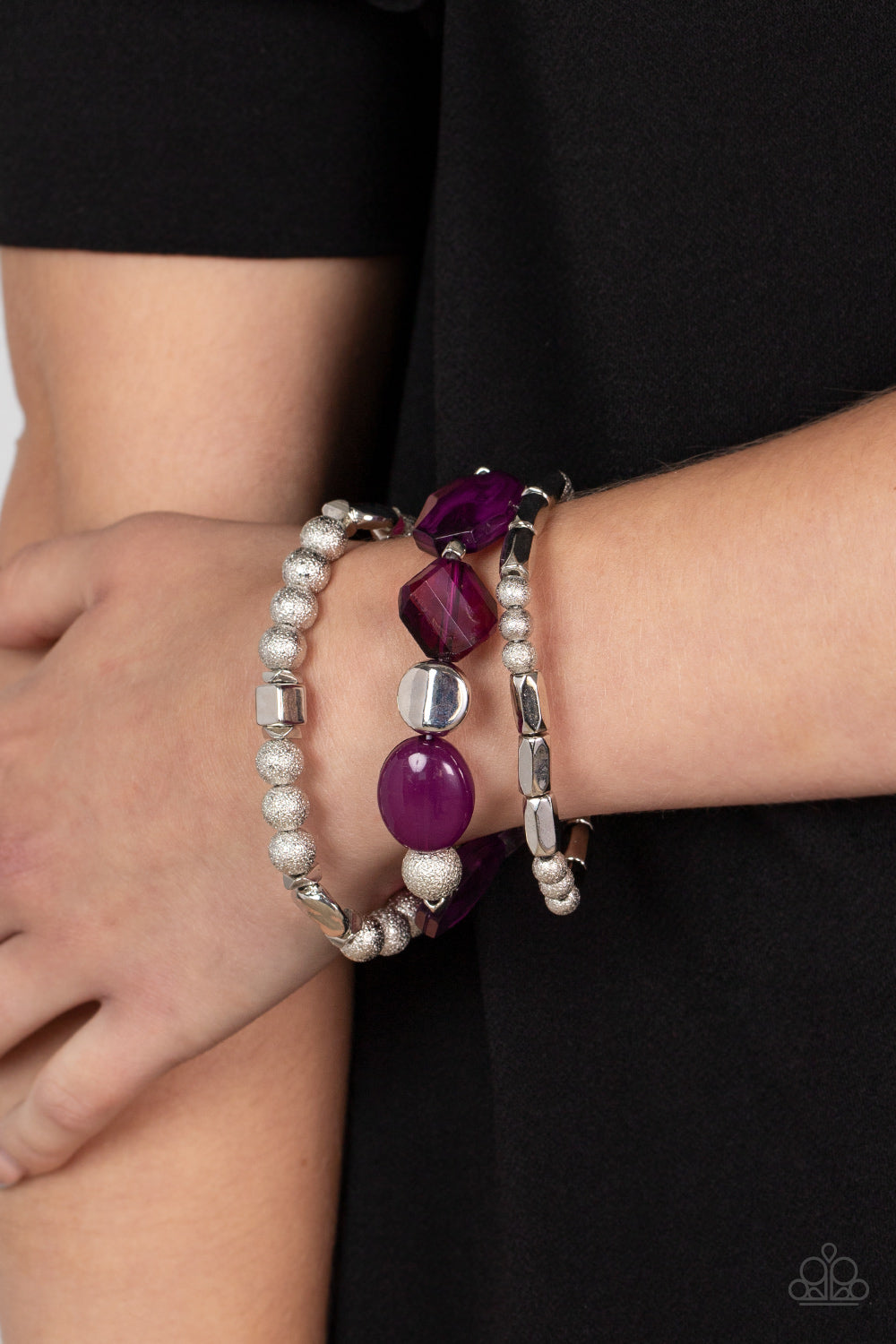 Paparazzi Accessories: Marina Magic- Purple Bracelet