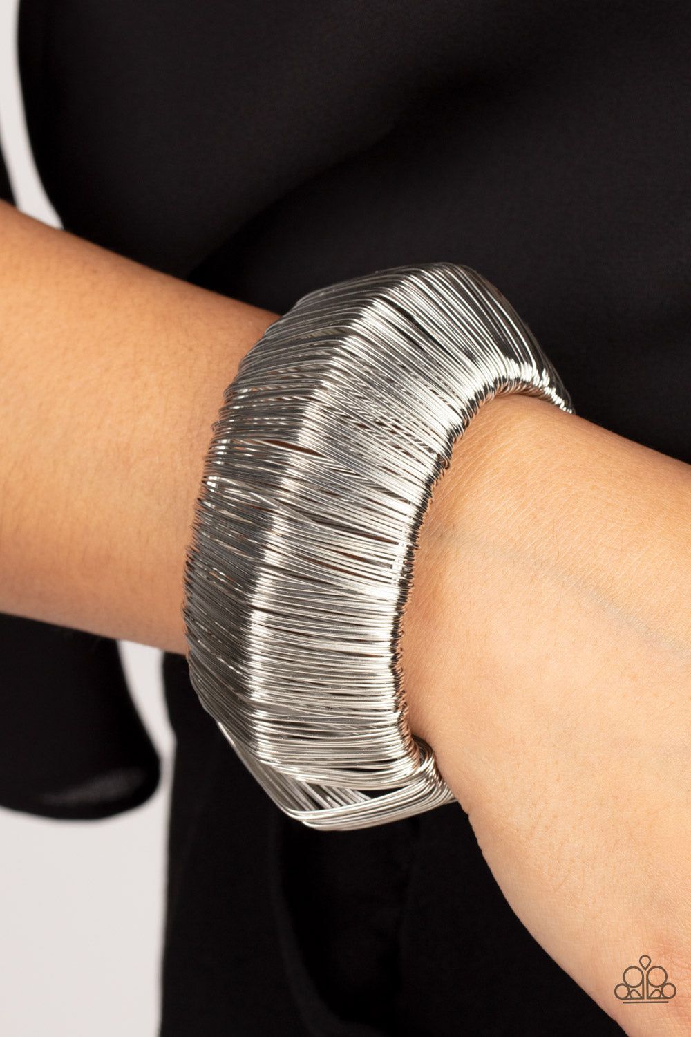 Paparazzi Accessories: Wild About Wire - Silver Bracelet
