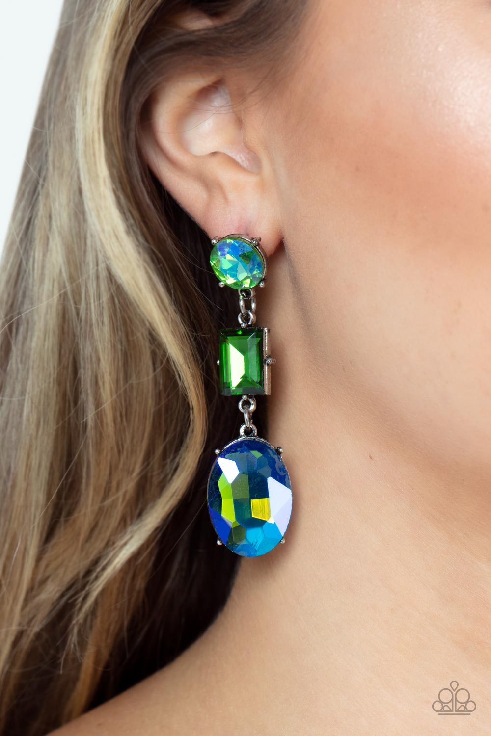 Paparazzi Accessories:Extra Envious - Green Earring