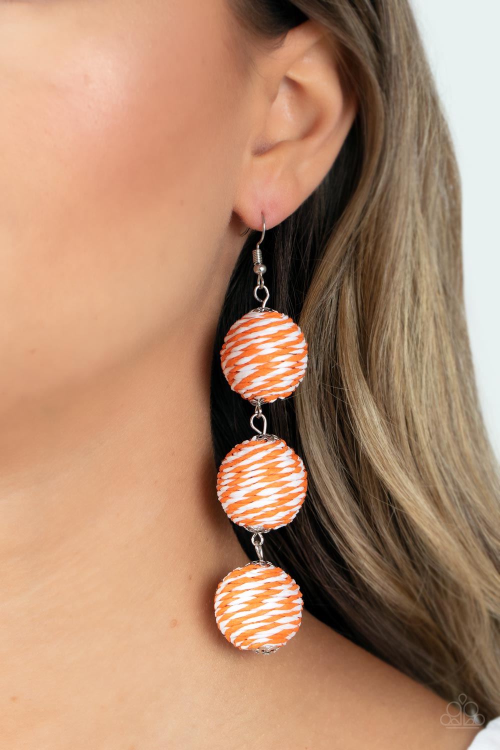 Paparazzi Accessories: Laguna Lanterns - Orange Earring