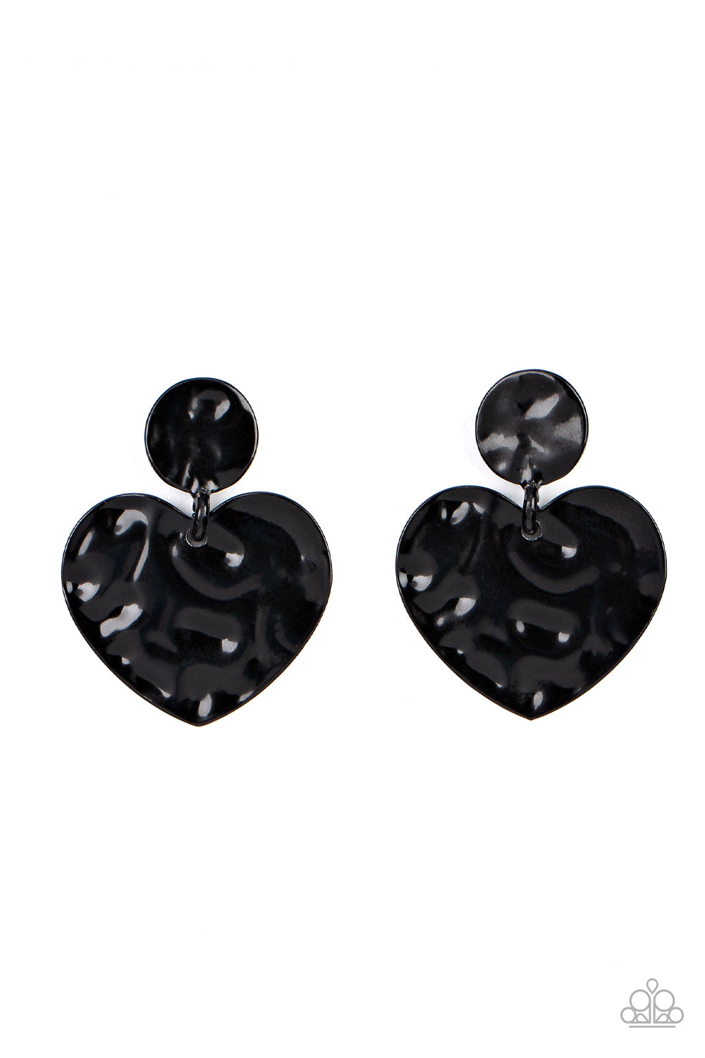 Paparazzi Accessories: Just a Little Crush - Black Earring