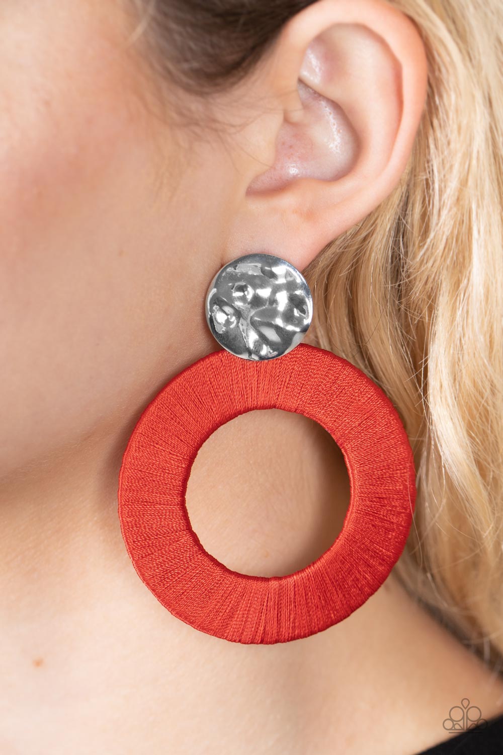 Paparazzi Accessories: Strategically Sassy - Red Earring