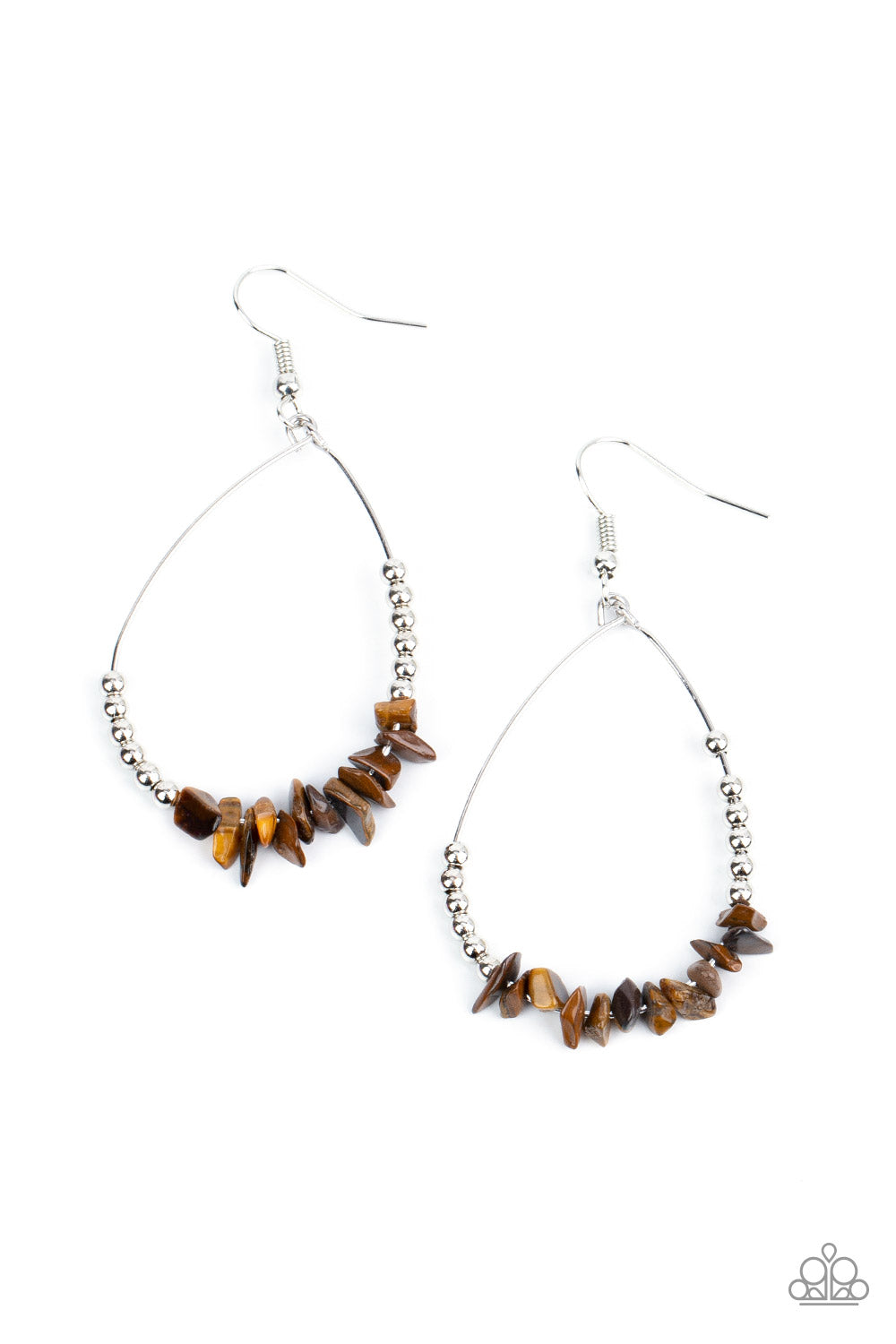 Paparazzi Accessories: Come Out of Your SHALE - Brown Earring