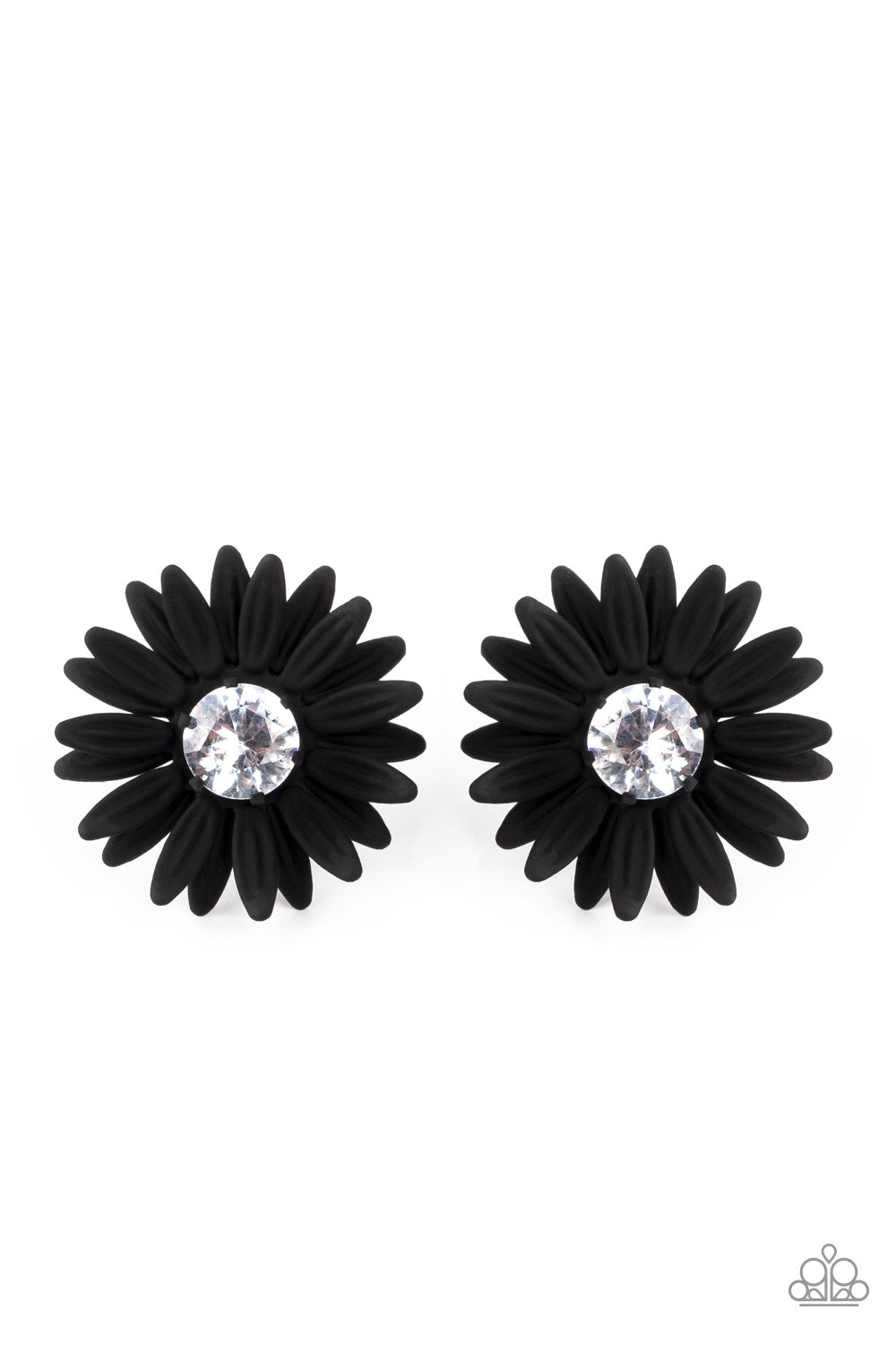 Paparazzi Accessories: Sunshiny DAIS-y - Black Earring