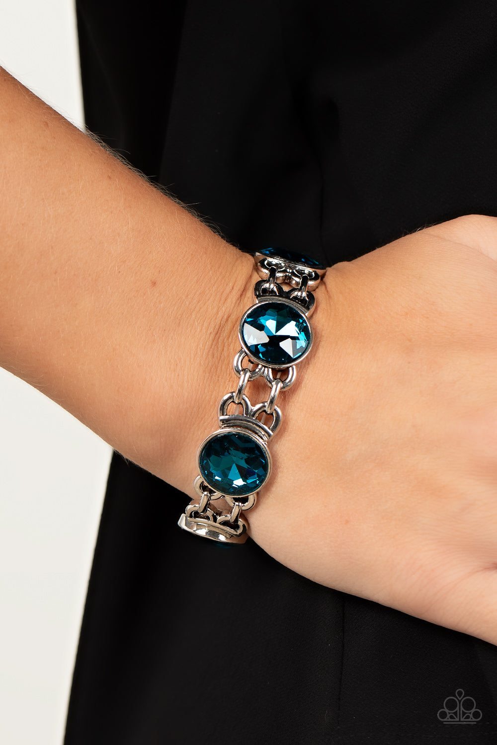 Paparazzi Accessories: Devoted to Drama - Blue Bracelet
