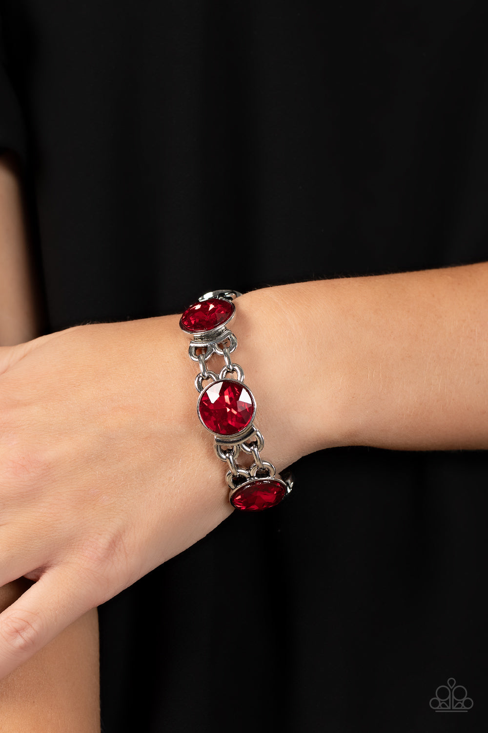 Paparazzi Accessories: Devoted to Drama - Red Bracelet