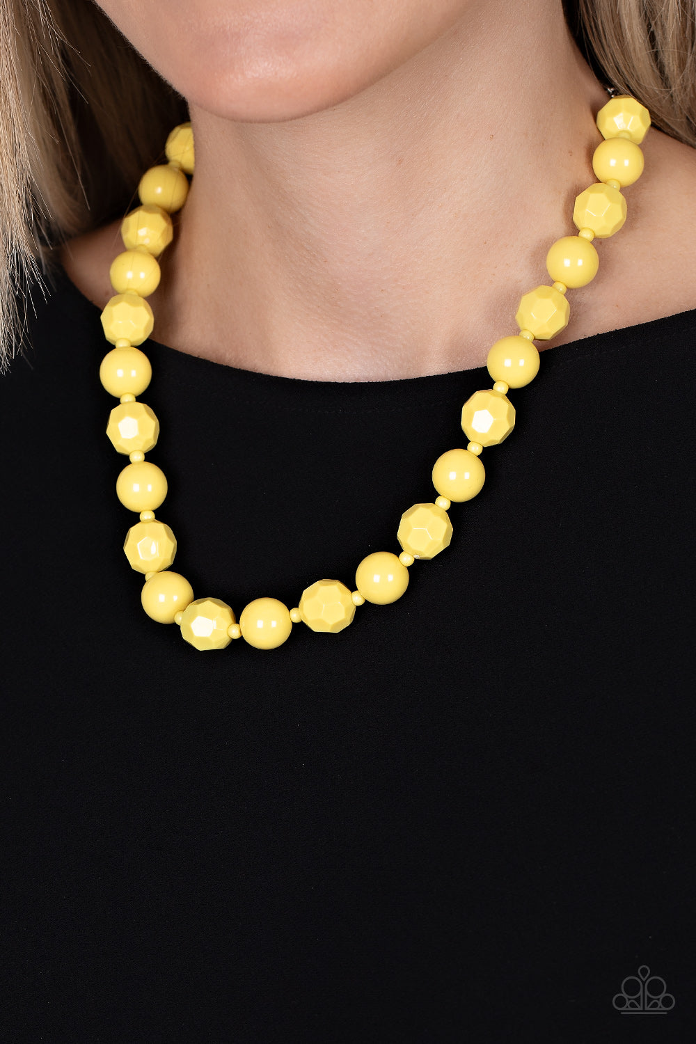 Paparazzi Accessories: Popping Promenade - Yellow Necklace