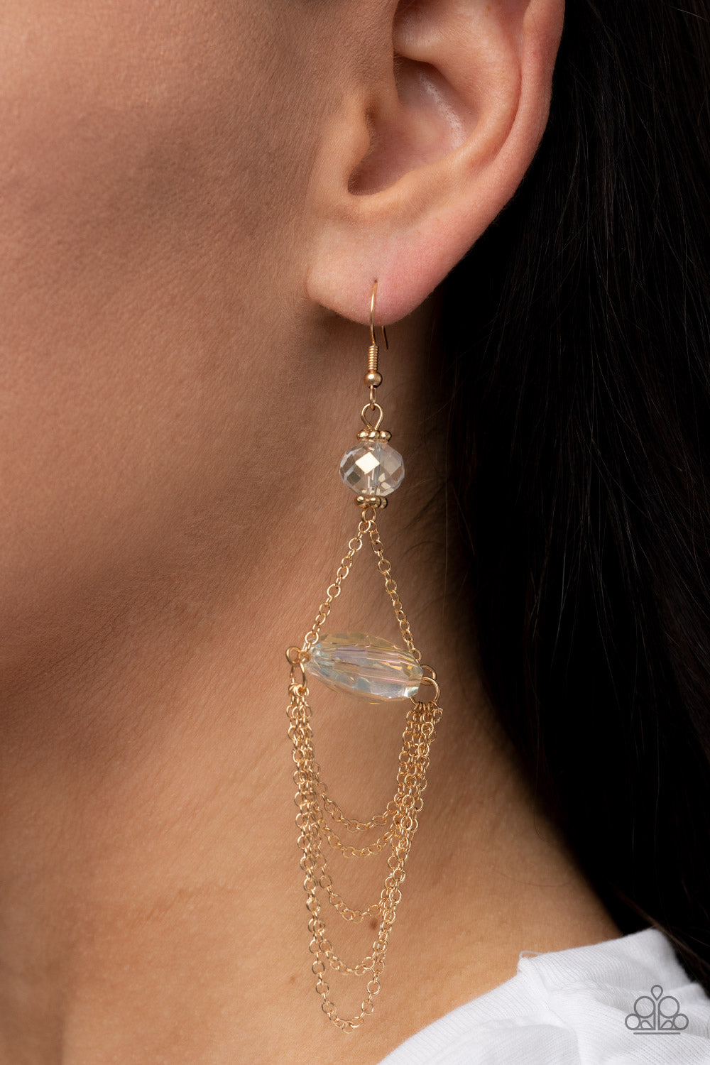 Paparazzi Accessories: Ethereally Extravagant - Gold Earring