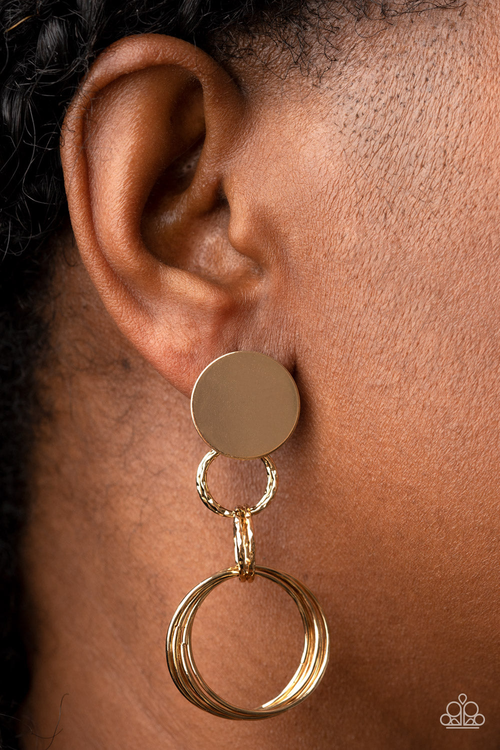 Paparazzi Accessories: Industrialized Fashion - Gold Earring