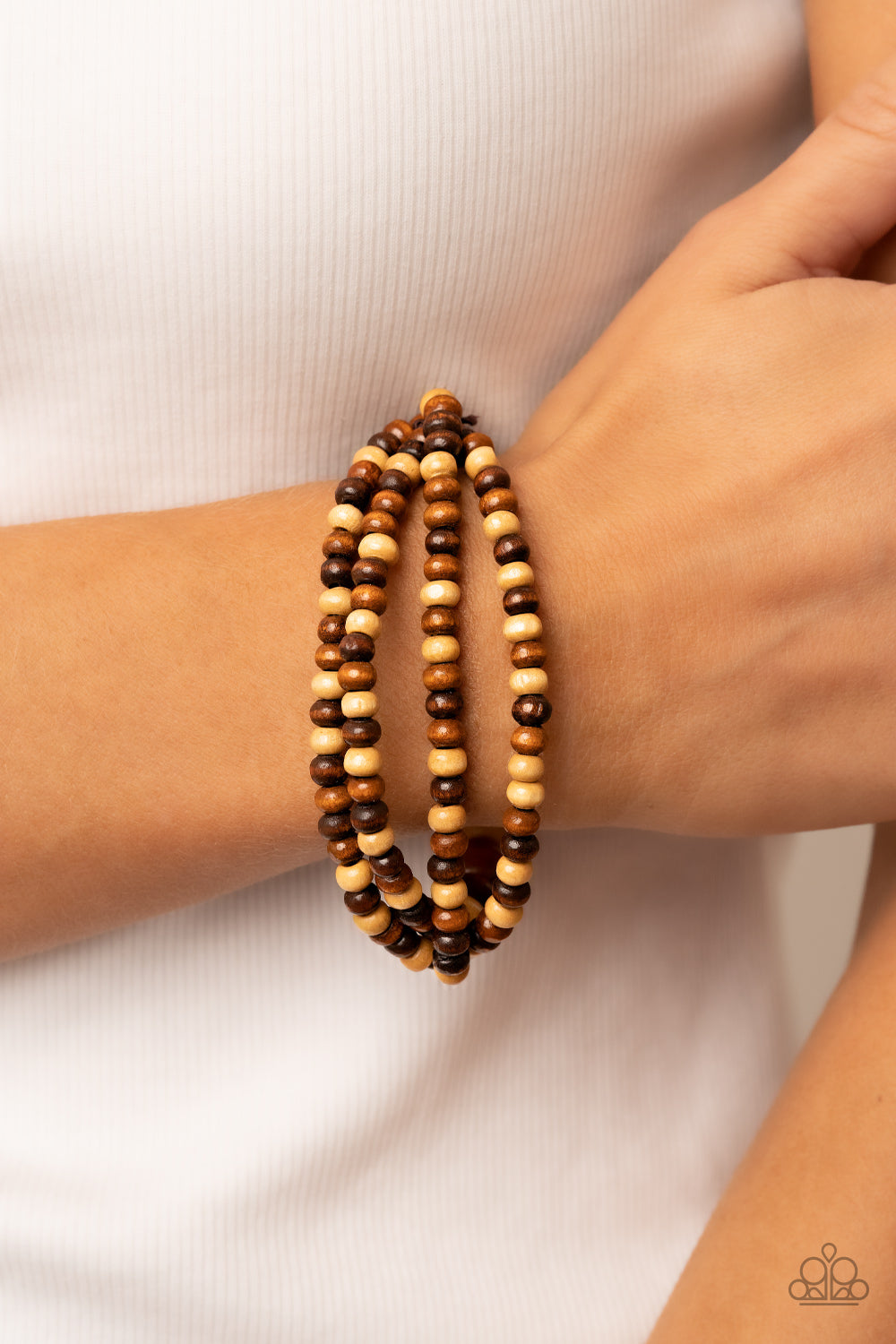 Paparazzi Accessories: Oceania Oasis - Brown Bracelet