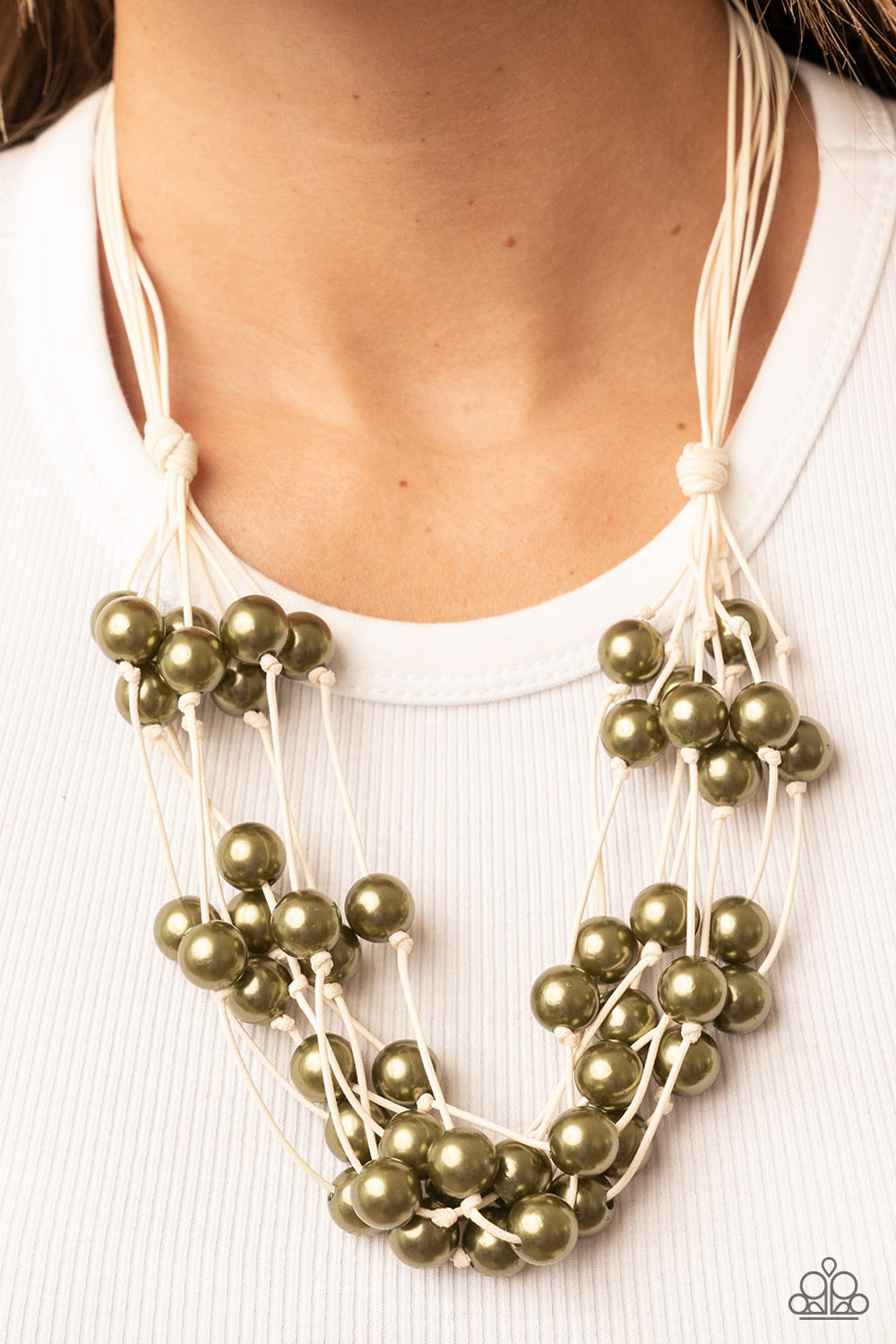 Paparazzi Accessories: Yacht Catch - Green Necklace