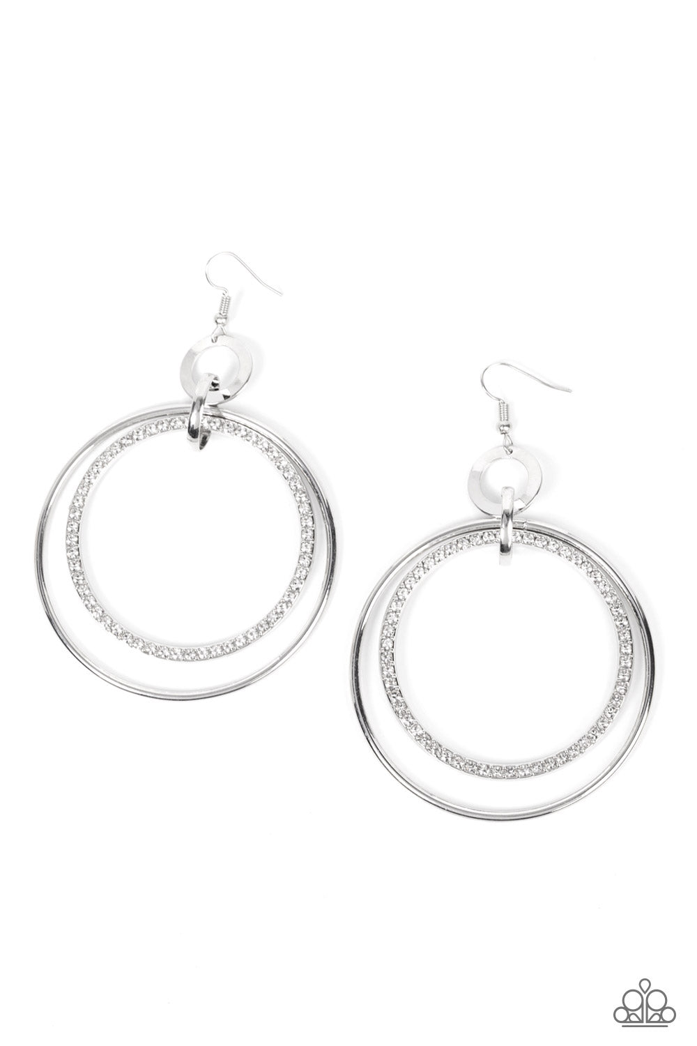 Paparazzi Accessories: Haute Hysteria - White Earring
