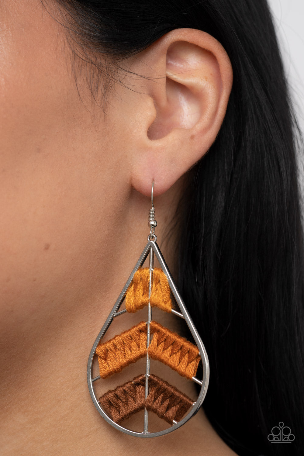 Paparazzi Accessories: Nice Threads - Orange Earring