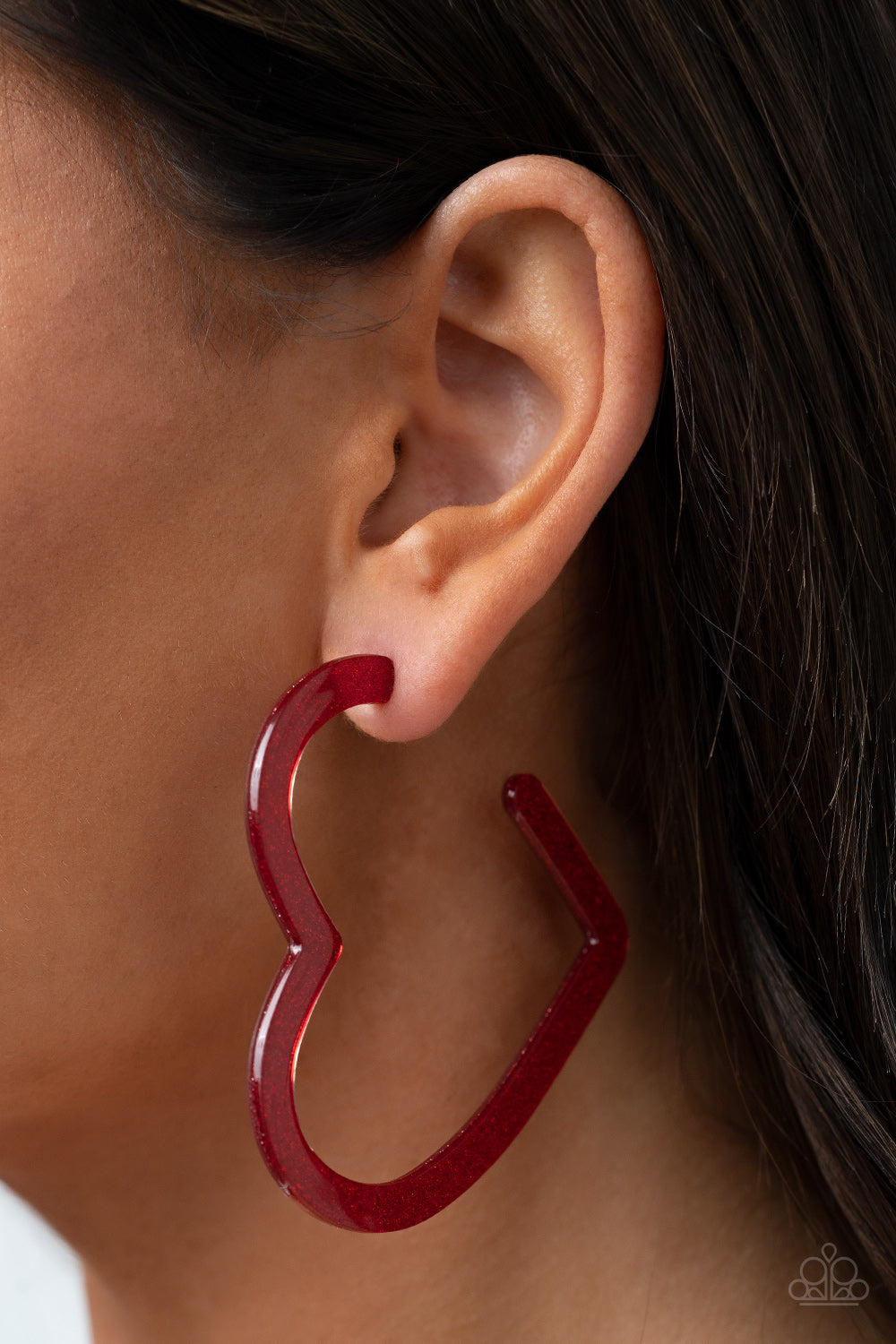 Paparazzi Accessories: Heart-Throbbing Twinkle - Red Earring