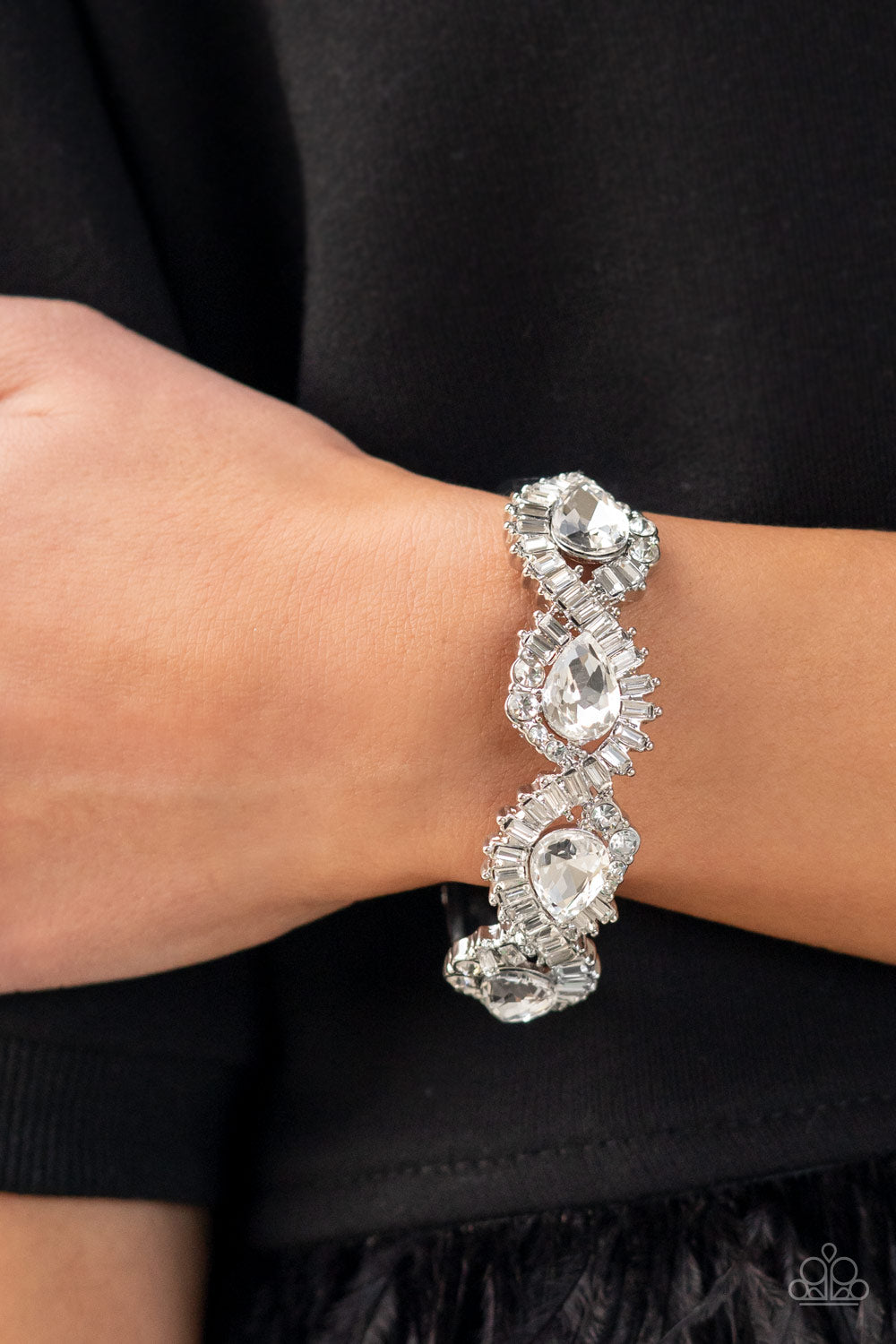 Paparazzi Accessories: For the Win - White Bracelet