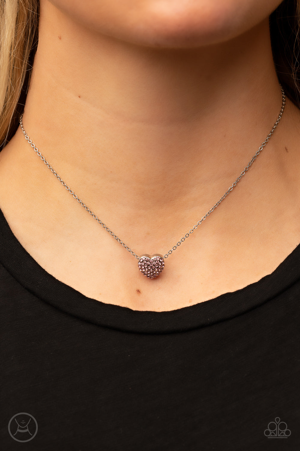 Paparazzi Accessories: Twitterpated Twinkle - Pink Necklace