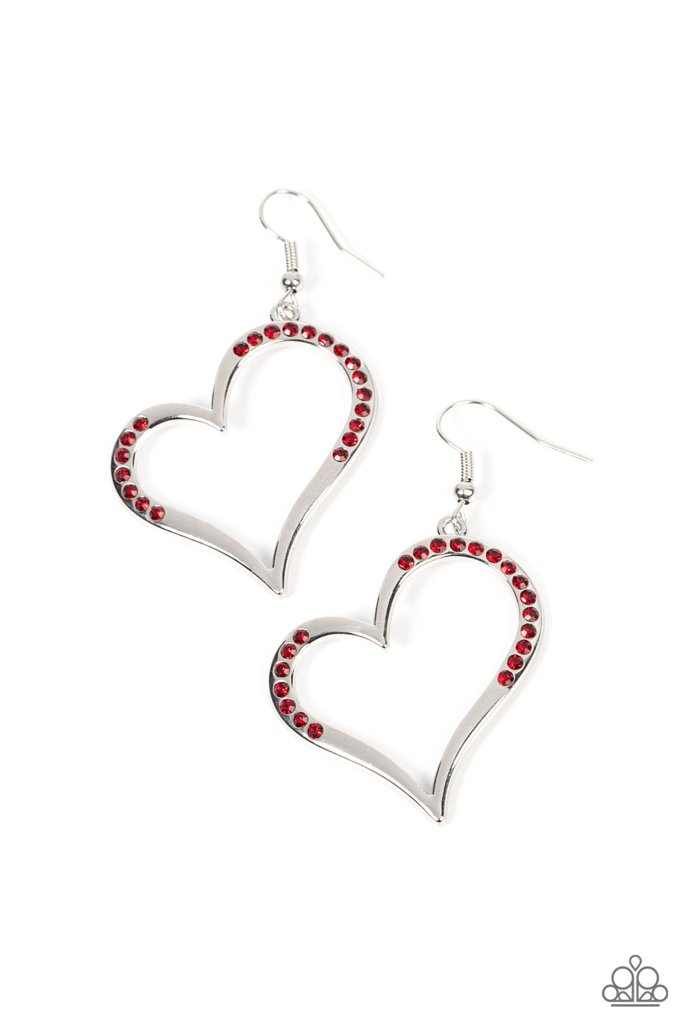 Paparazzi Accessories: Tenderhearted Twinkle - Red Earring