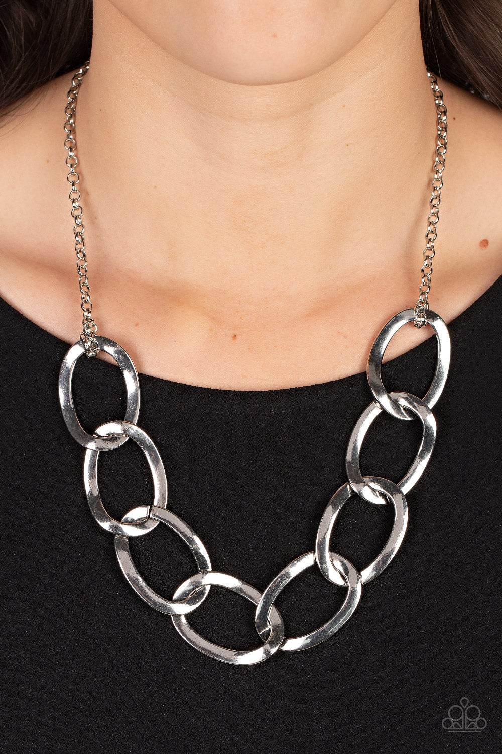 Paparazzi Accessories: Ive got the Power - Silver Necklace