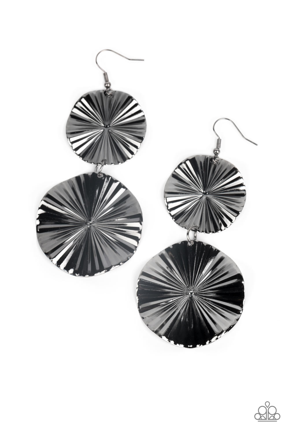 Paparazzi Accessories: In Your Wildest FAN-tasy - Black Earring