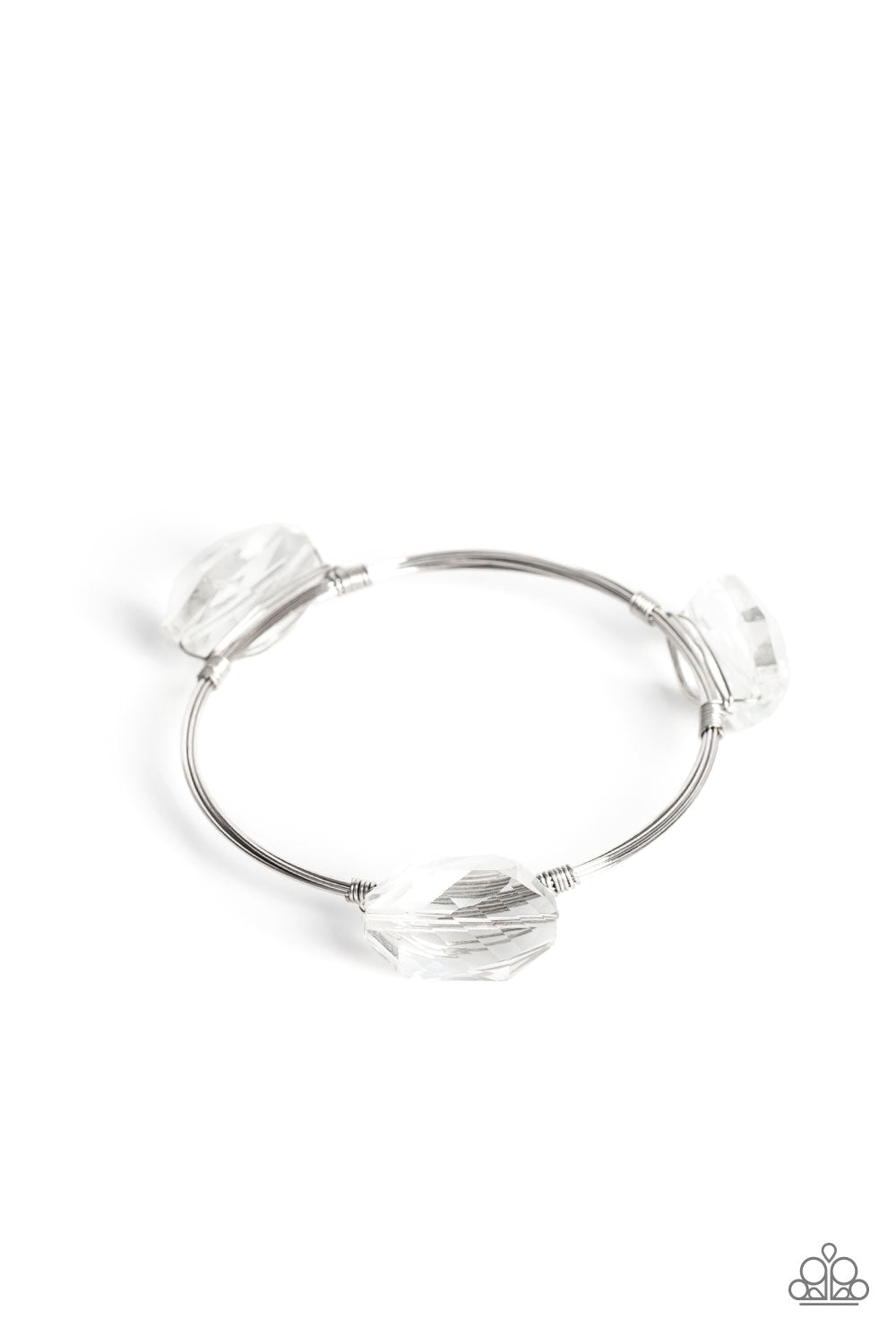 Paparazzi Accessories: Galactic Getaway - White Bracelet