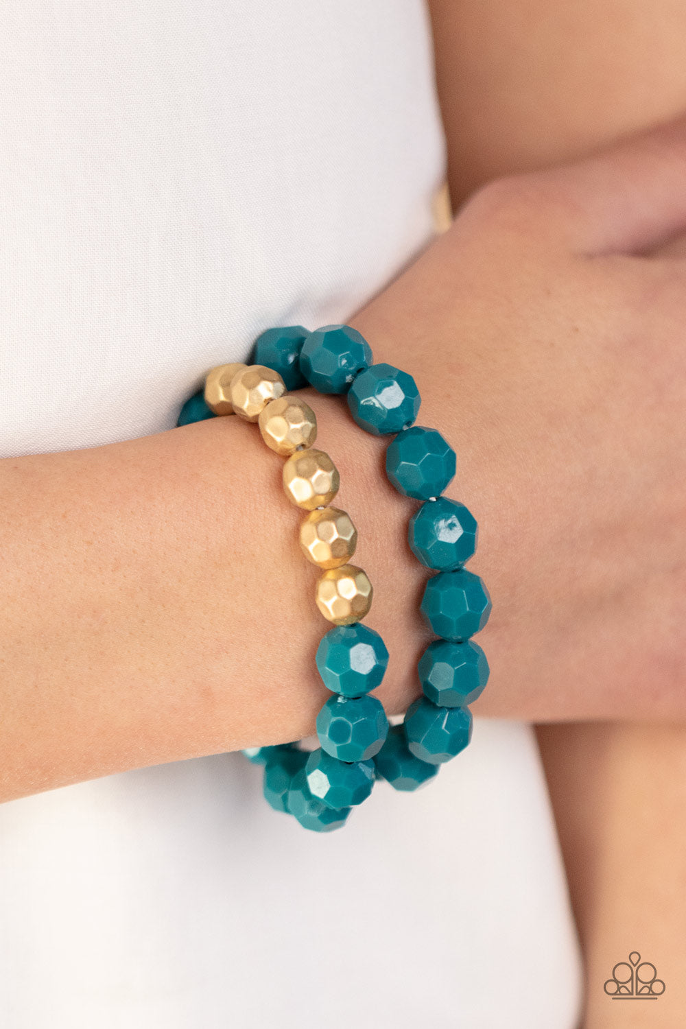Paparazzi Accessories: Grecian Glamour - Blue Bracelet