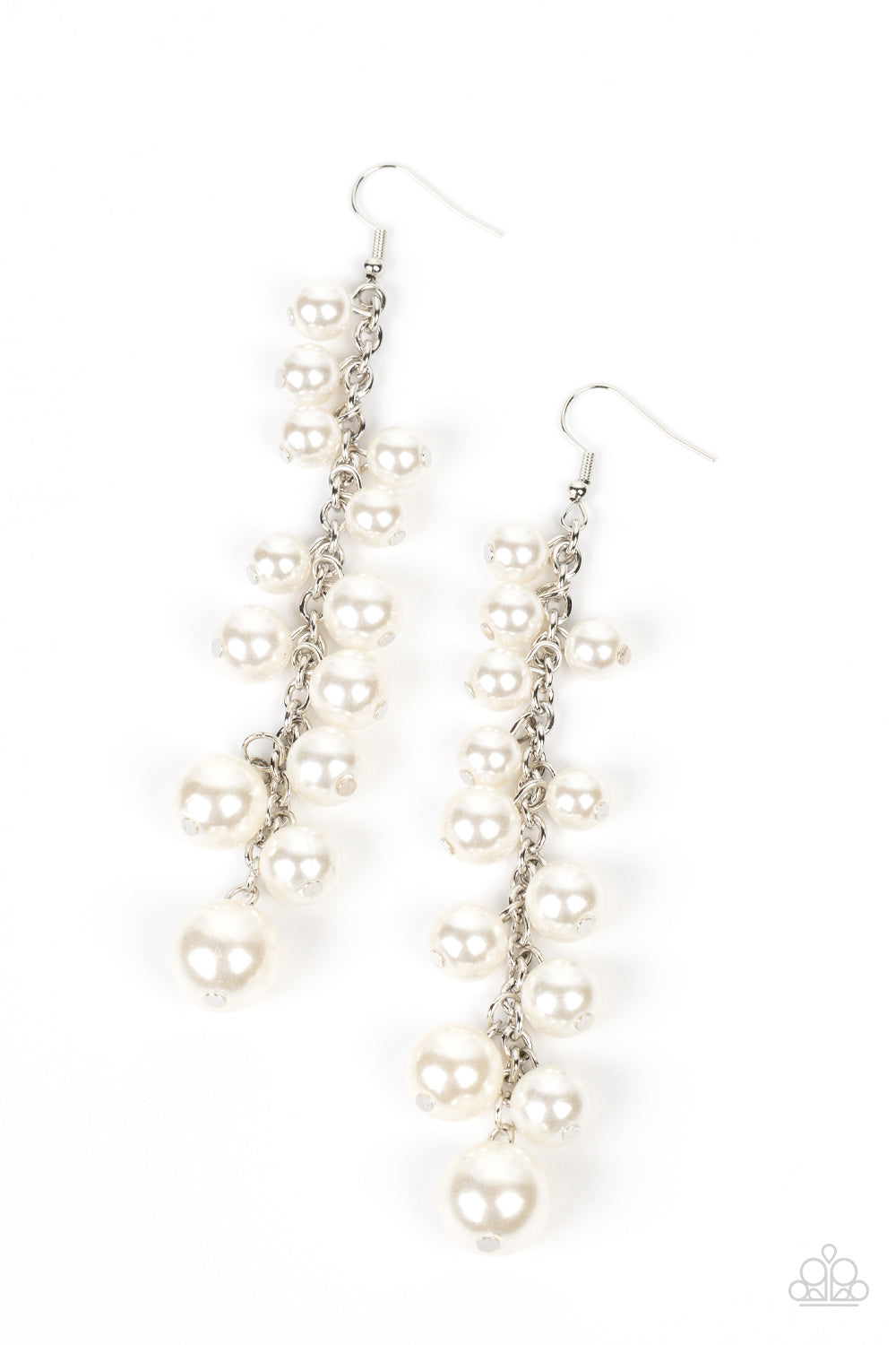 Paparazzi Accessories: Atlantic Affair - White Earring