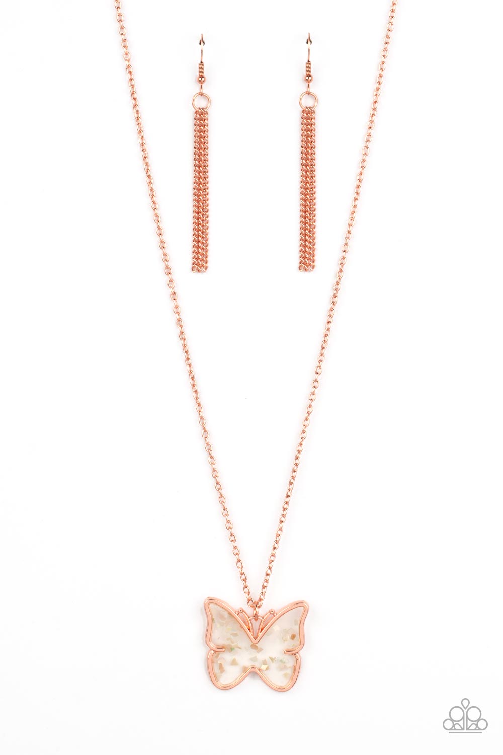 Paparazzi Accessories: Gives Me Butterflies - Copper Necklace