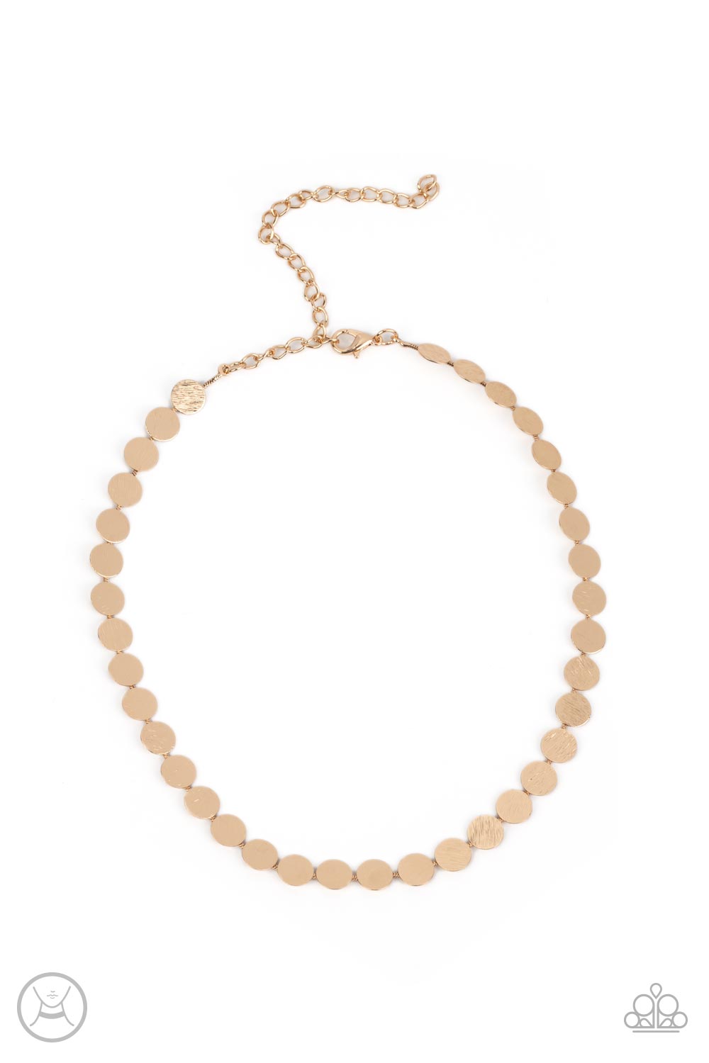 Paparazzi Accessories: Flash Mob Flicker - Gold Necklace