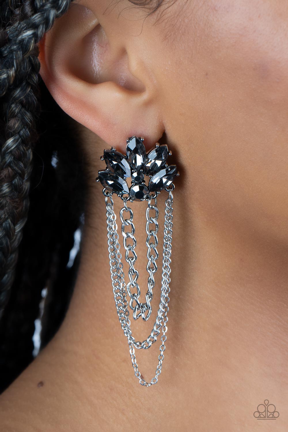 Paparazzi Accessories: Reach for the SKYSCRAPERS - Silver Earring
