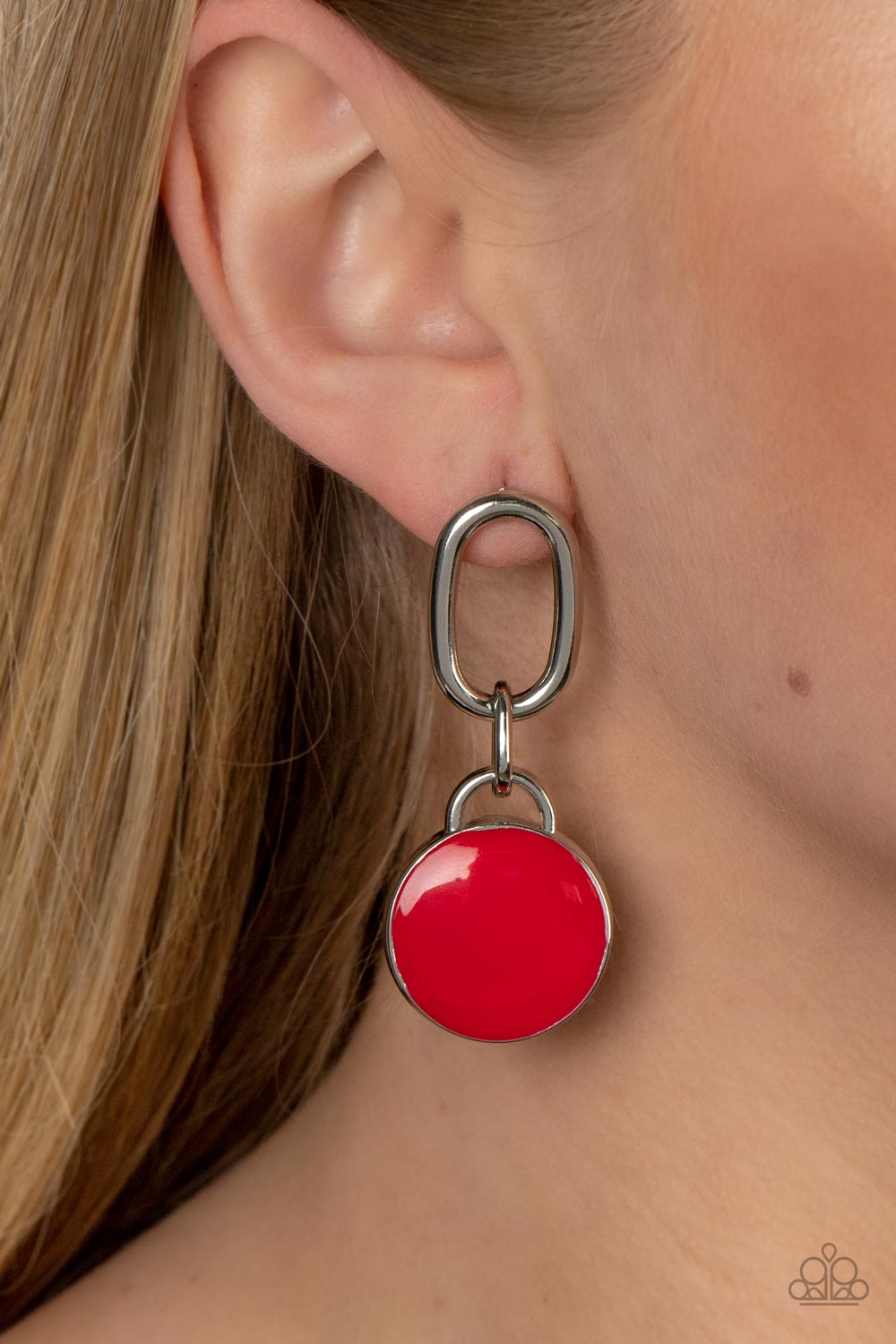 Paparazzi Accessories: Drop a TINT - Red Post Earring