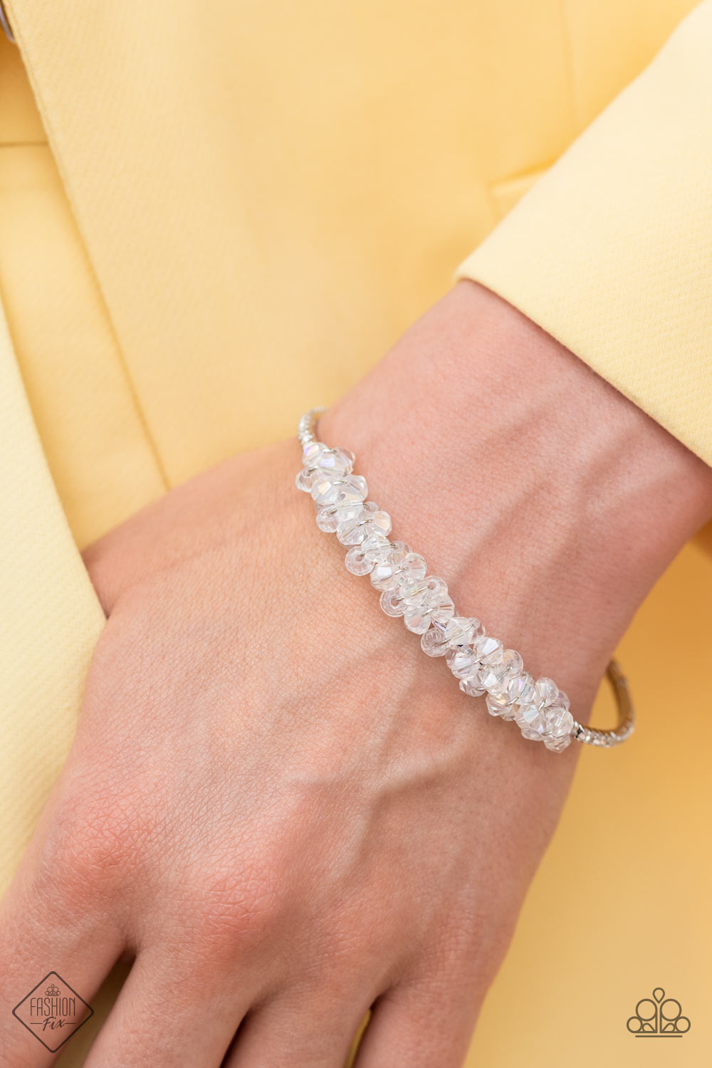 Paparazzi Accessories: BAUBLY Personality - White Bracelet