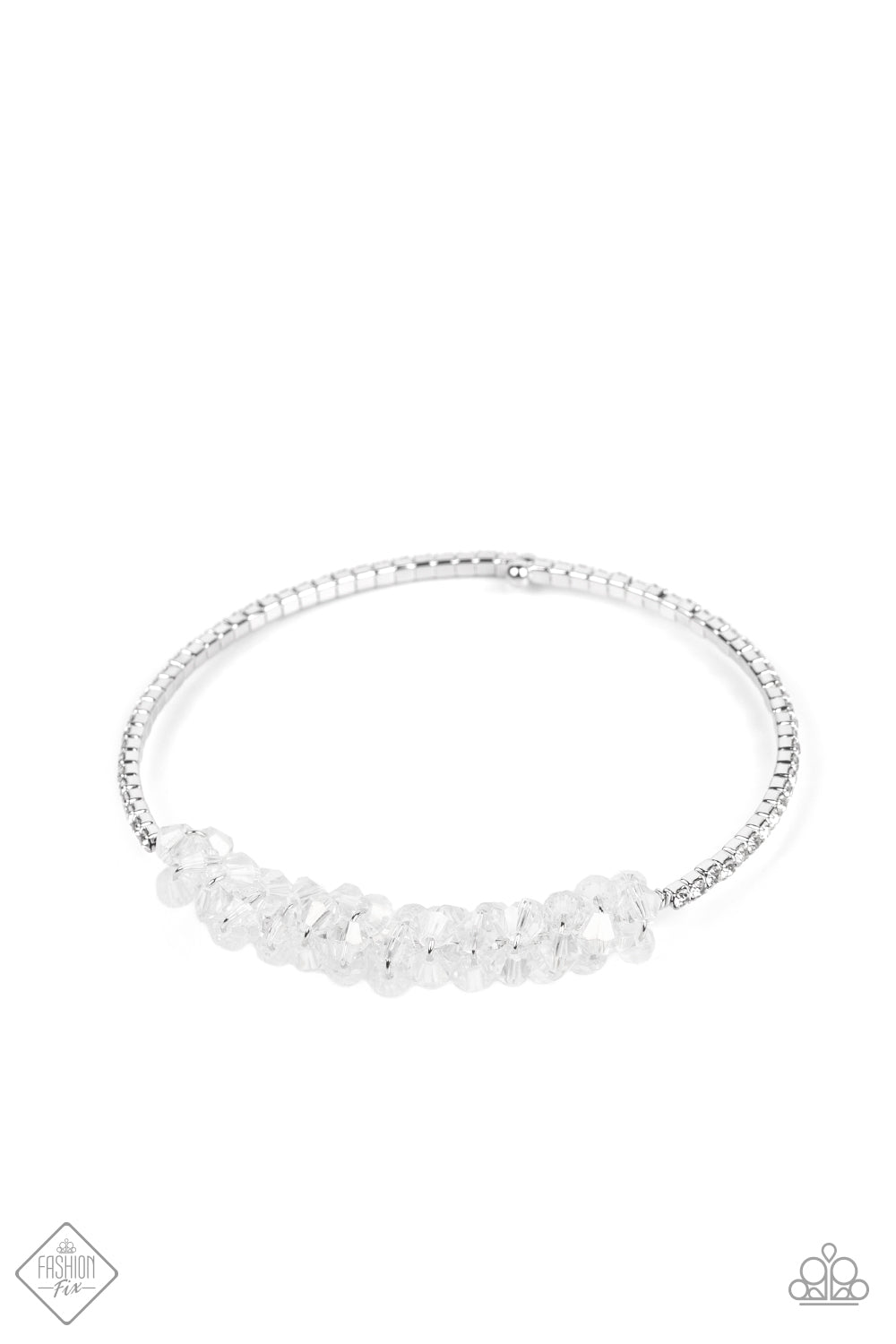 Paparazzi Accessories: BAUBLY Personality - White Bracelet