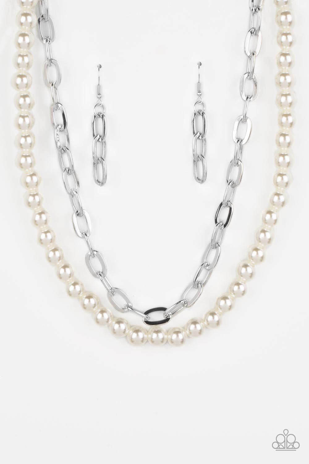 Paparazzi Accessories: Suburban Yacht Club - White Pearl Necklace
