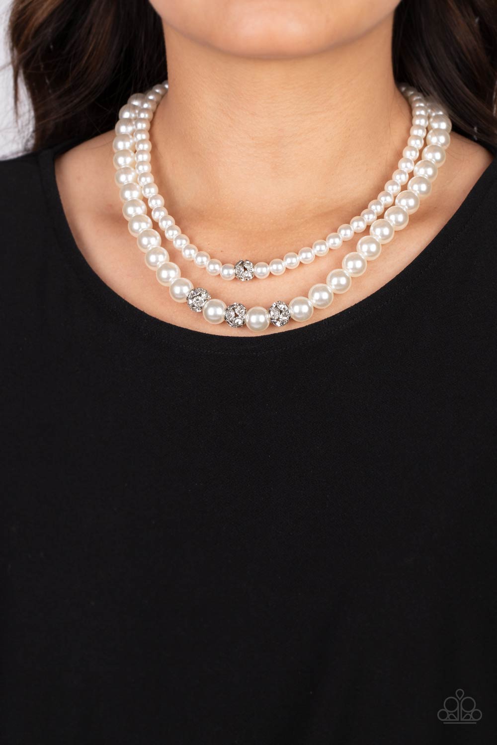 Paparazzi Accessories: Brilliant Ballerina - White Necklace