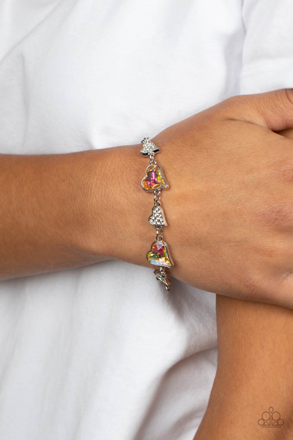 Paparazzi Accessories: Cluelessly Crushing - Multi Bracelet