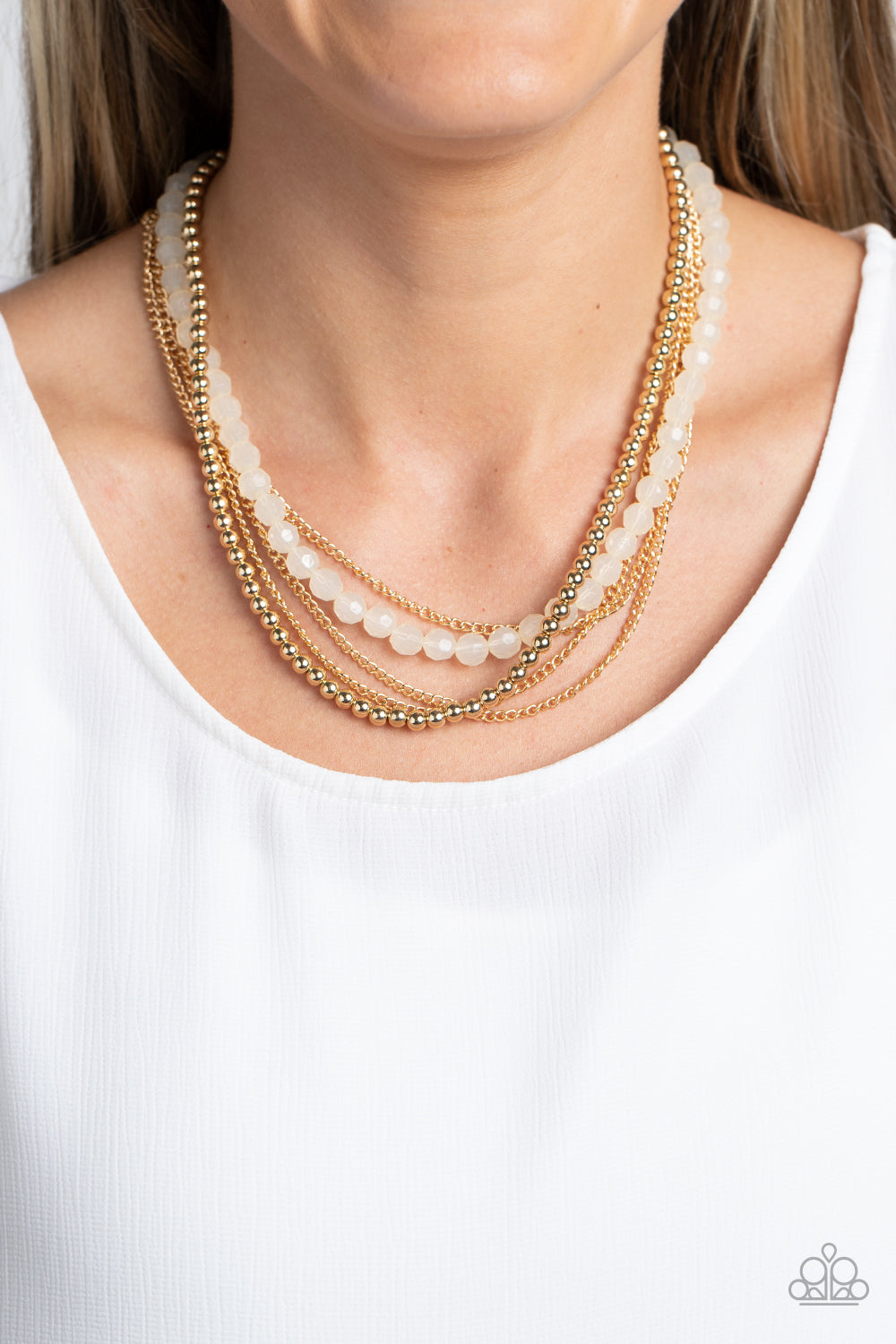 Paparazzi Accessories: Boardwalk Babe - Gold Necklace
