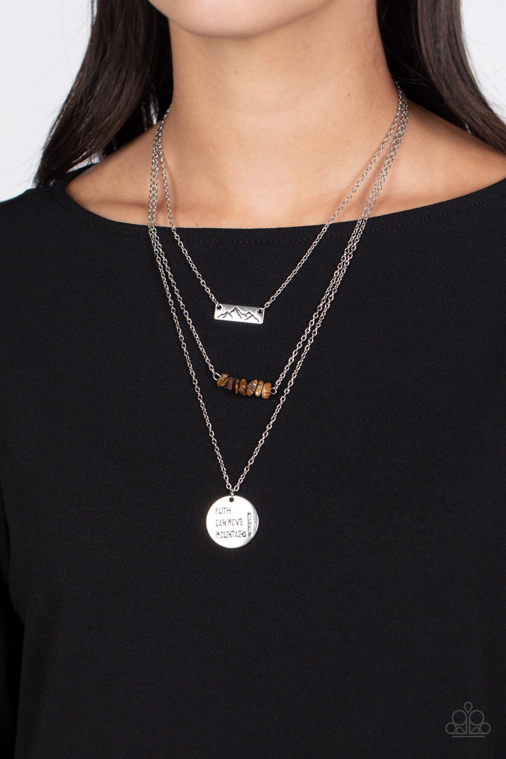 Paparazzi Accessories: Miracle Mountains - Brown Necklace
