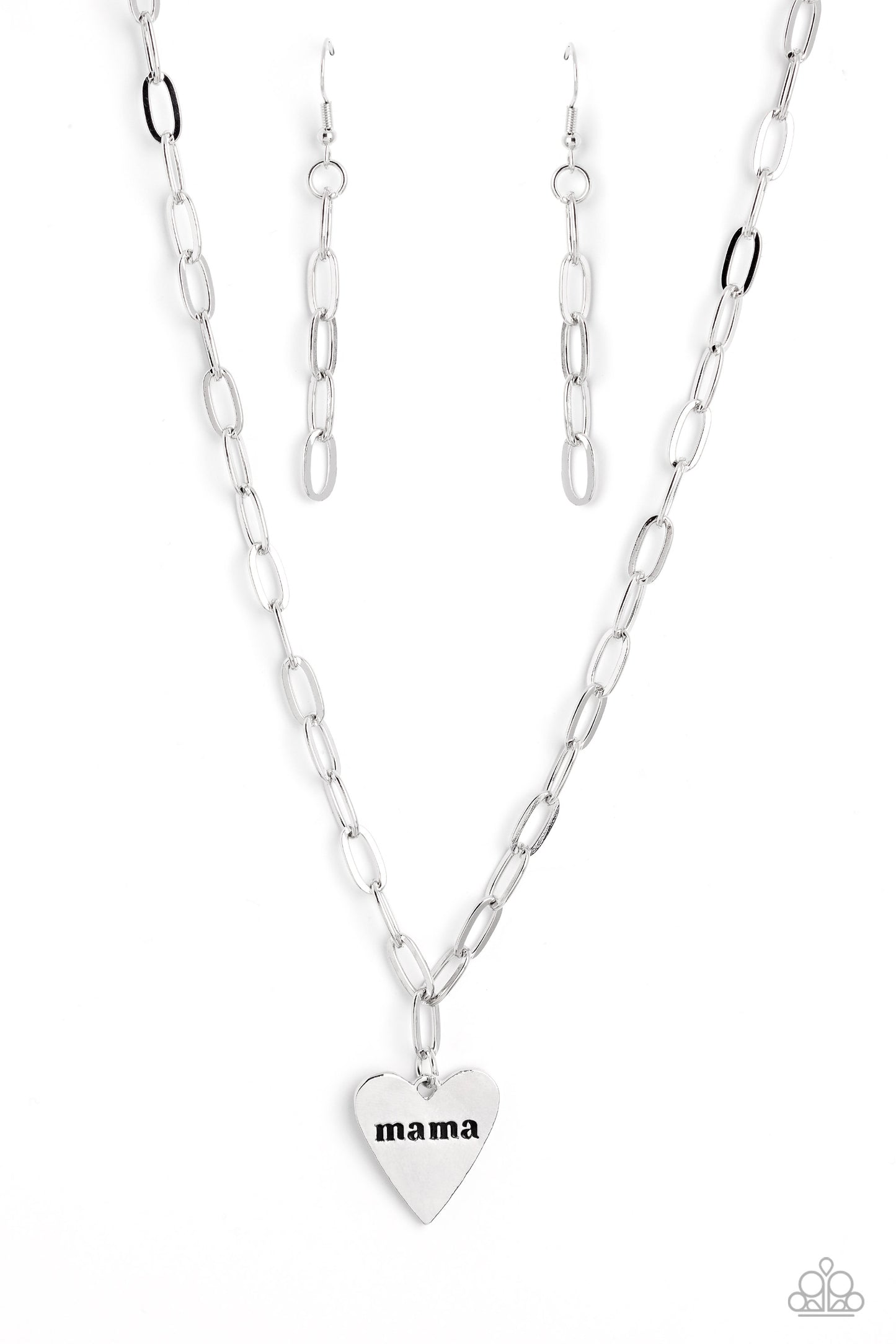 Paparazzi Accessories: Mama Cant Buy You Love - Silver Necklace