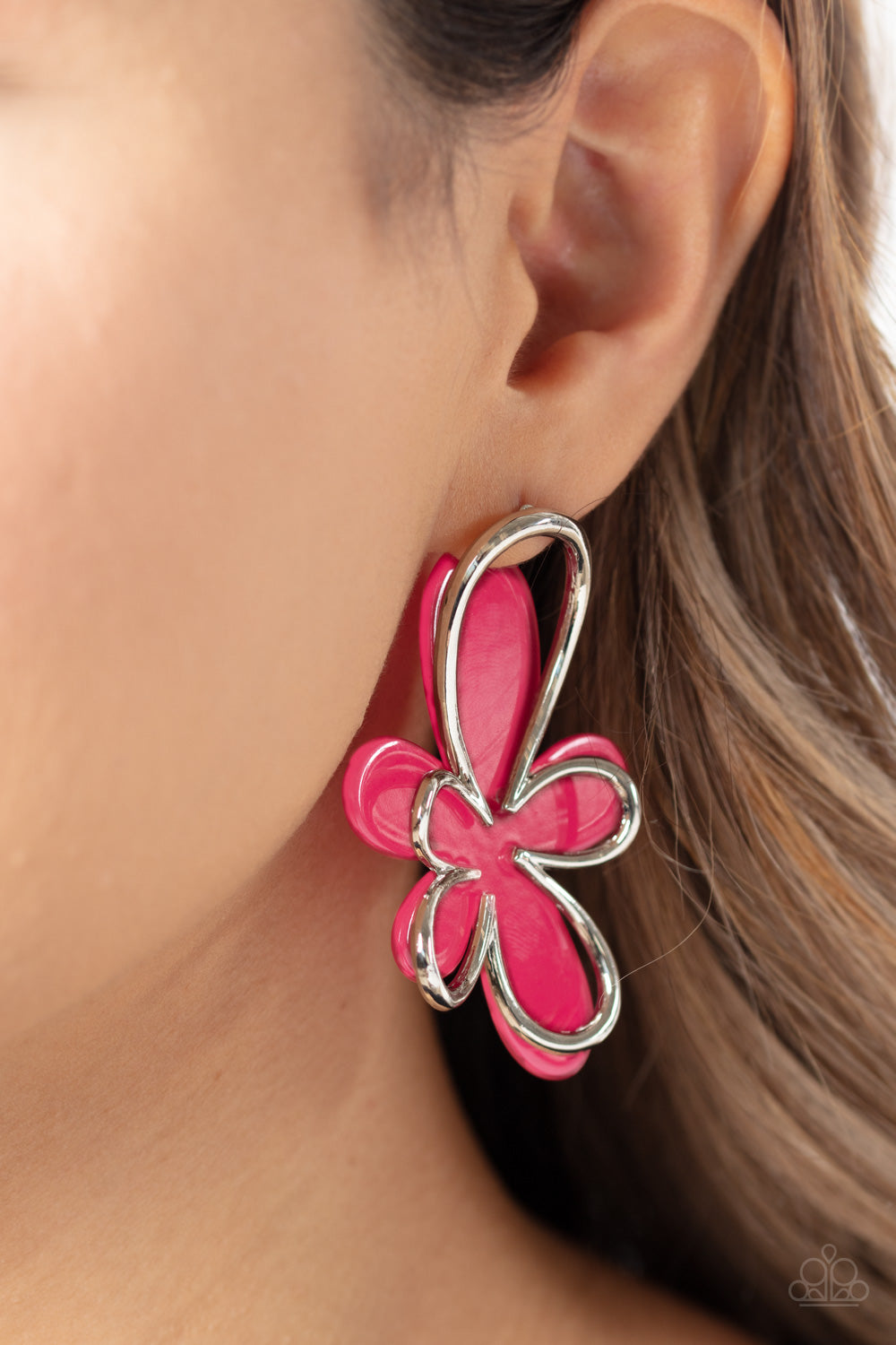 Paparazzi Accessories: Glimmering Gardens - Pink Earring