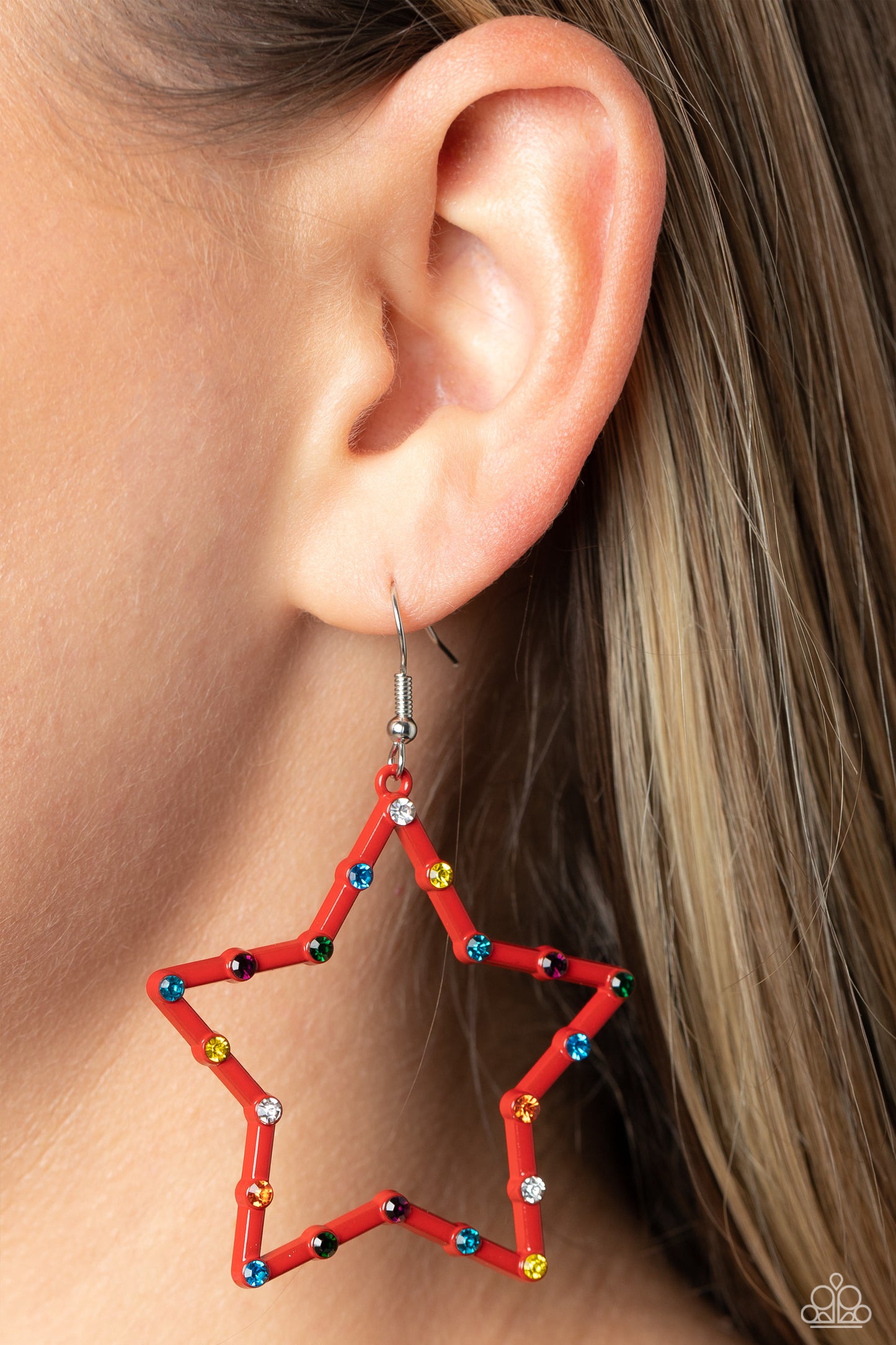 Paparazzi Accessories: Confetti Craze - Red Earring