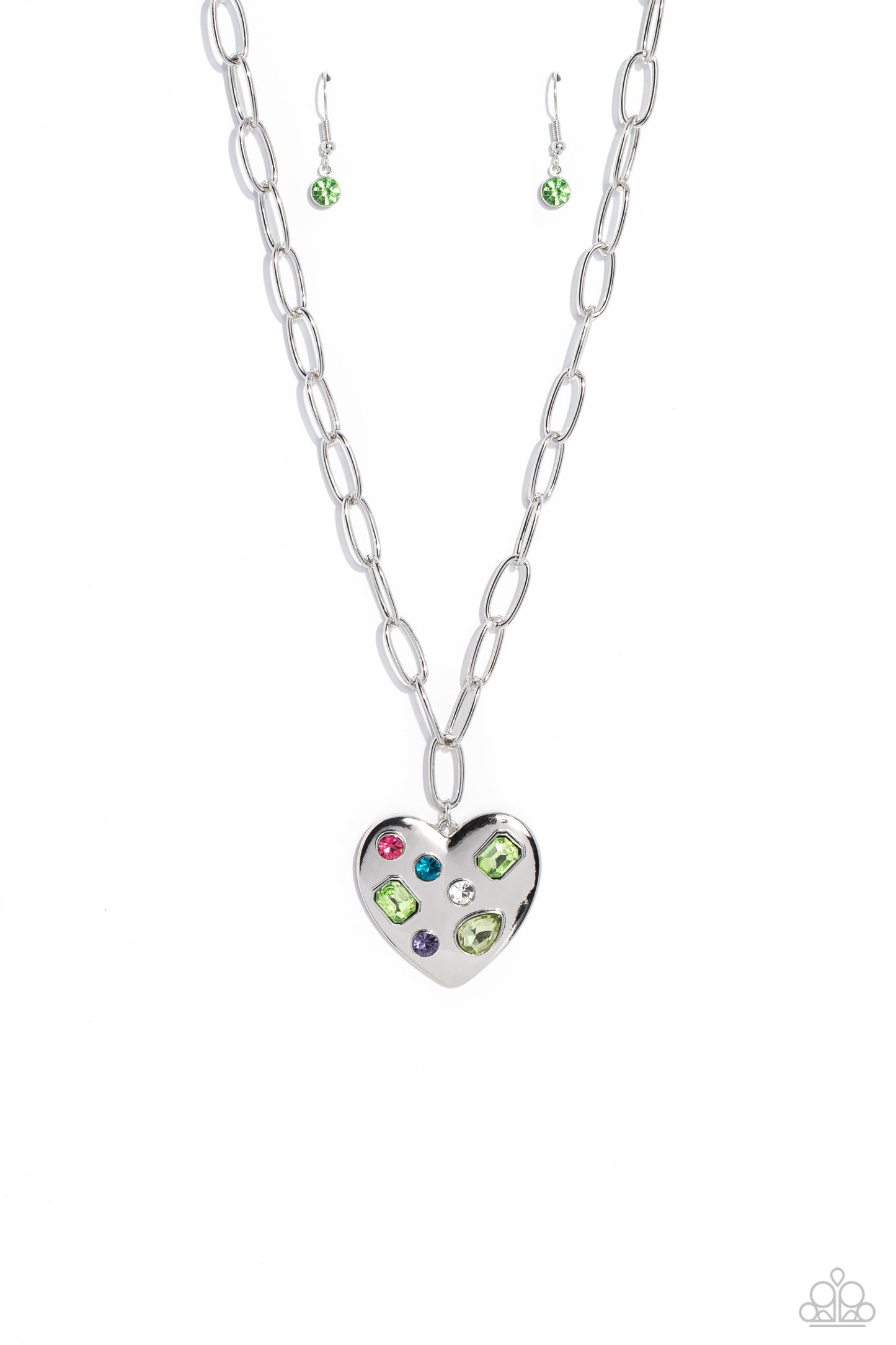 Paparazzi Accessories: Online Dating - Green Necklace