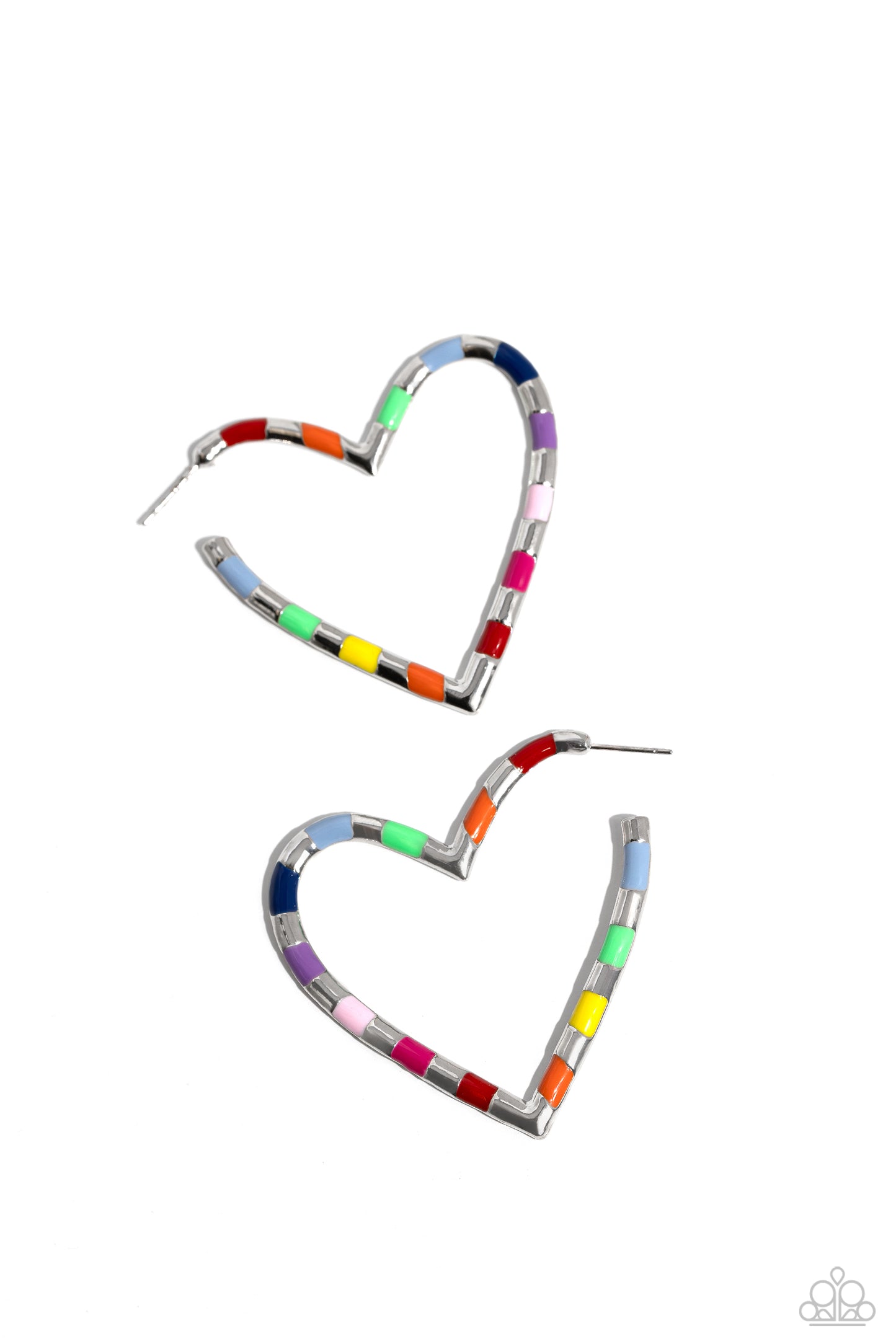 Paparazzi Accessories: Striped Sweethearts - Multi Earring