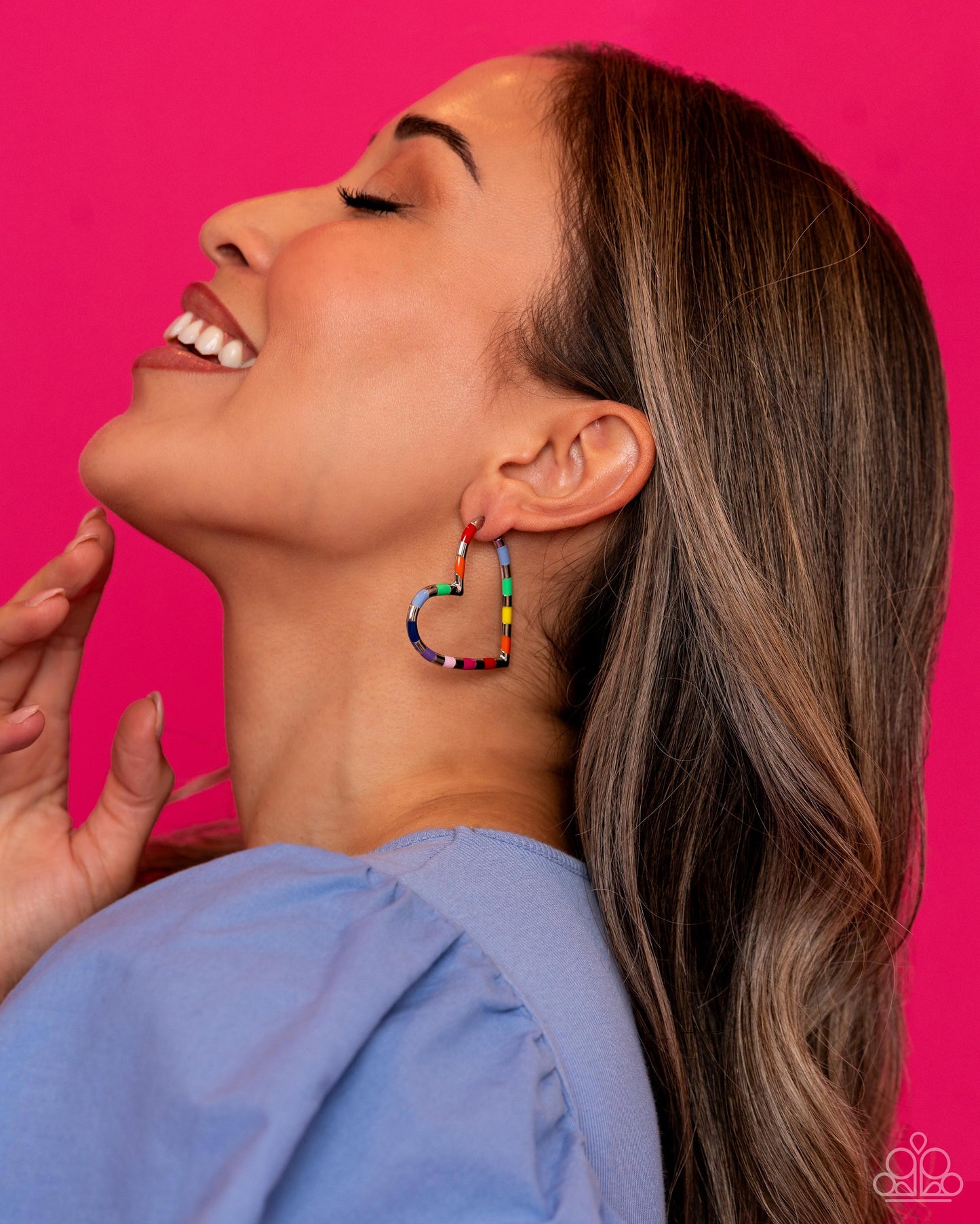 Paparazzi Accessories: Striped Sweethearts - Multi Earring