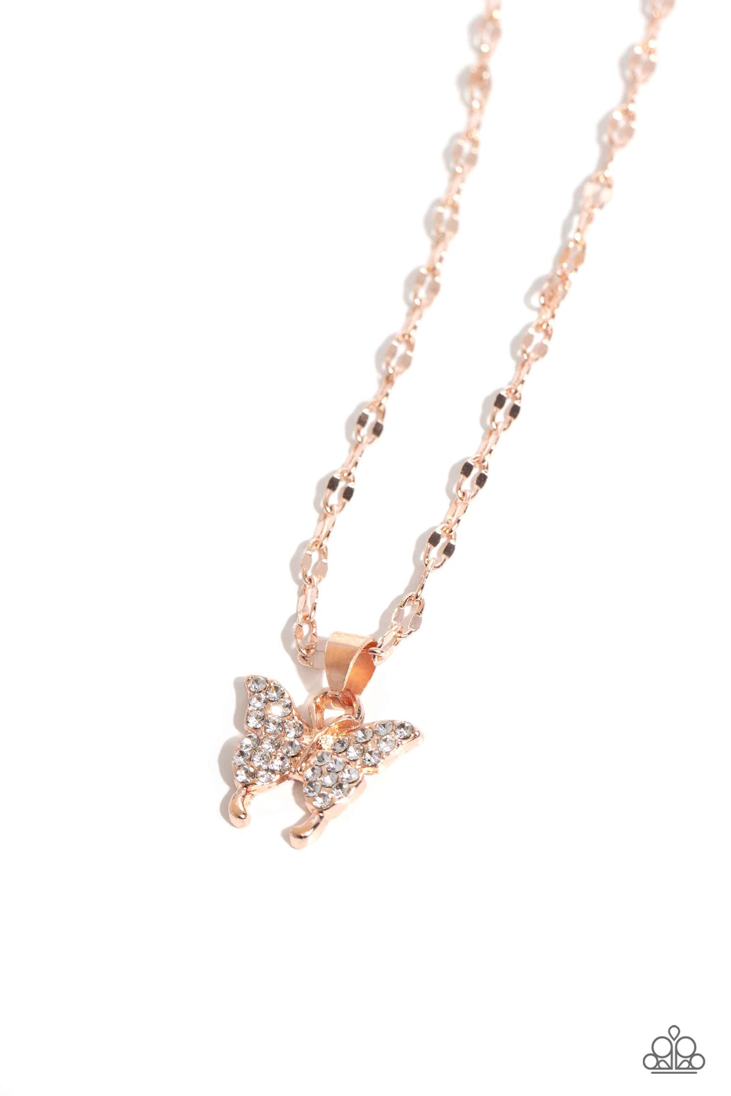 Paparazzi Accessories: High-Flying Hangout - Rose Gold Necklace