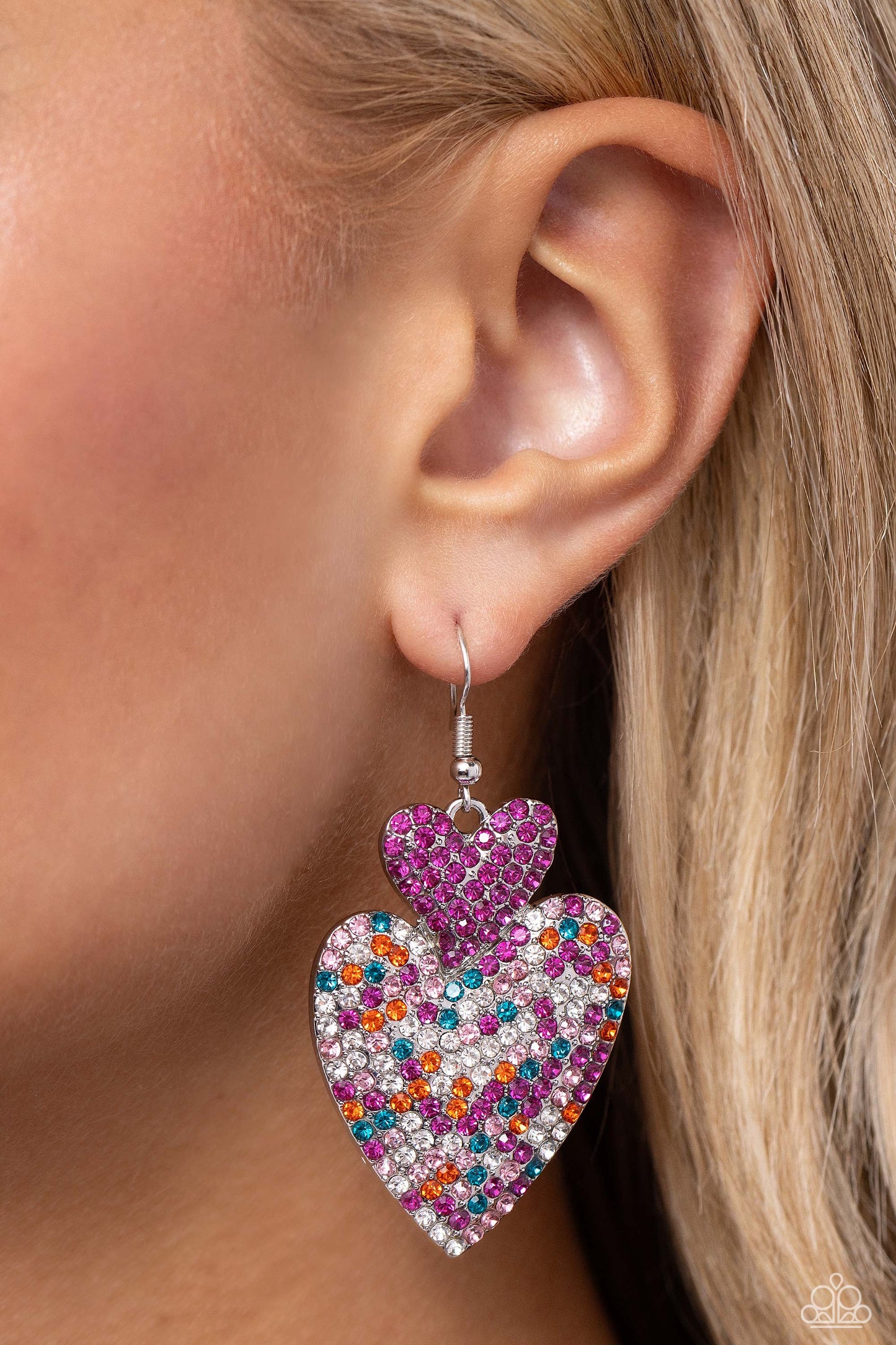 Paparazzi Accessories: Flirting Flourish - Pink Earring