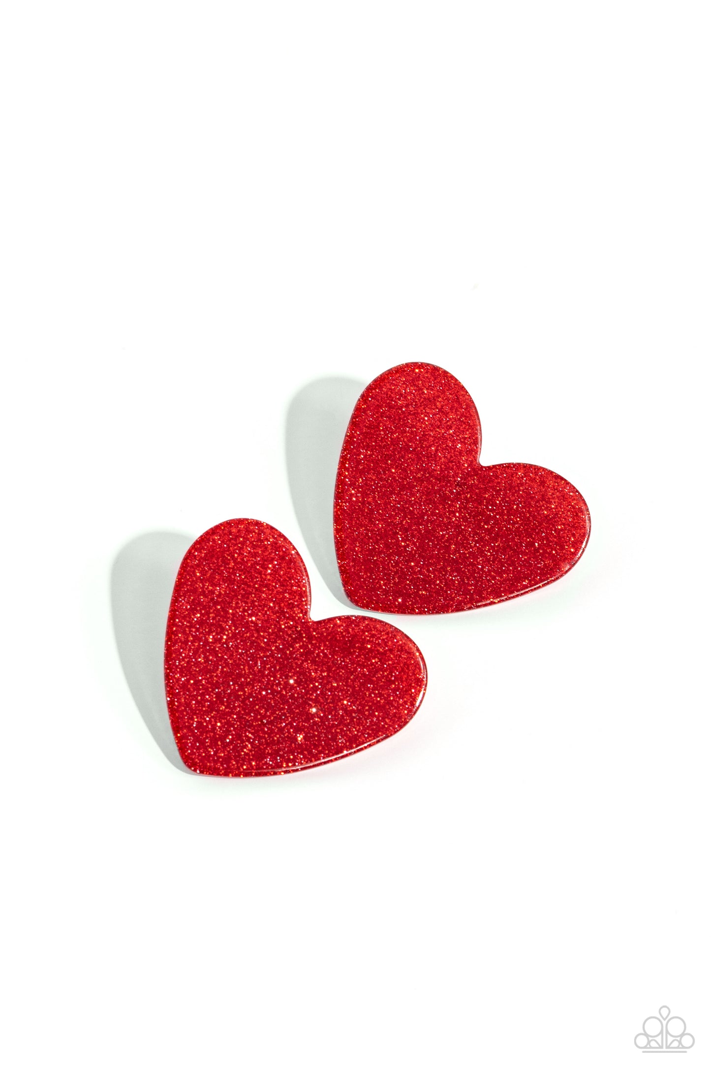 Paparazzi Accessories: Sparkly Sweethearts - Red Earring