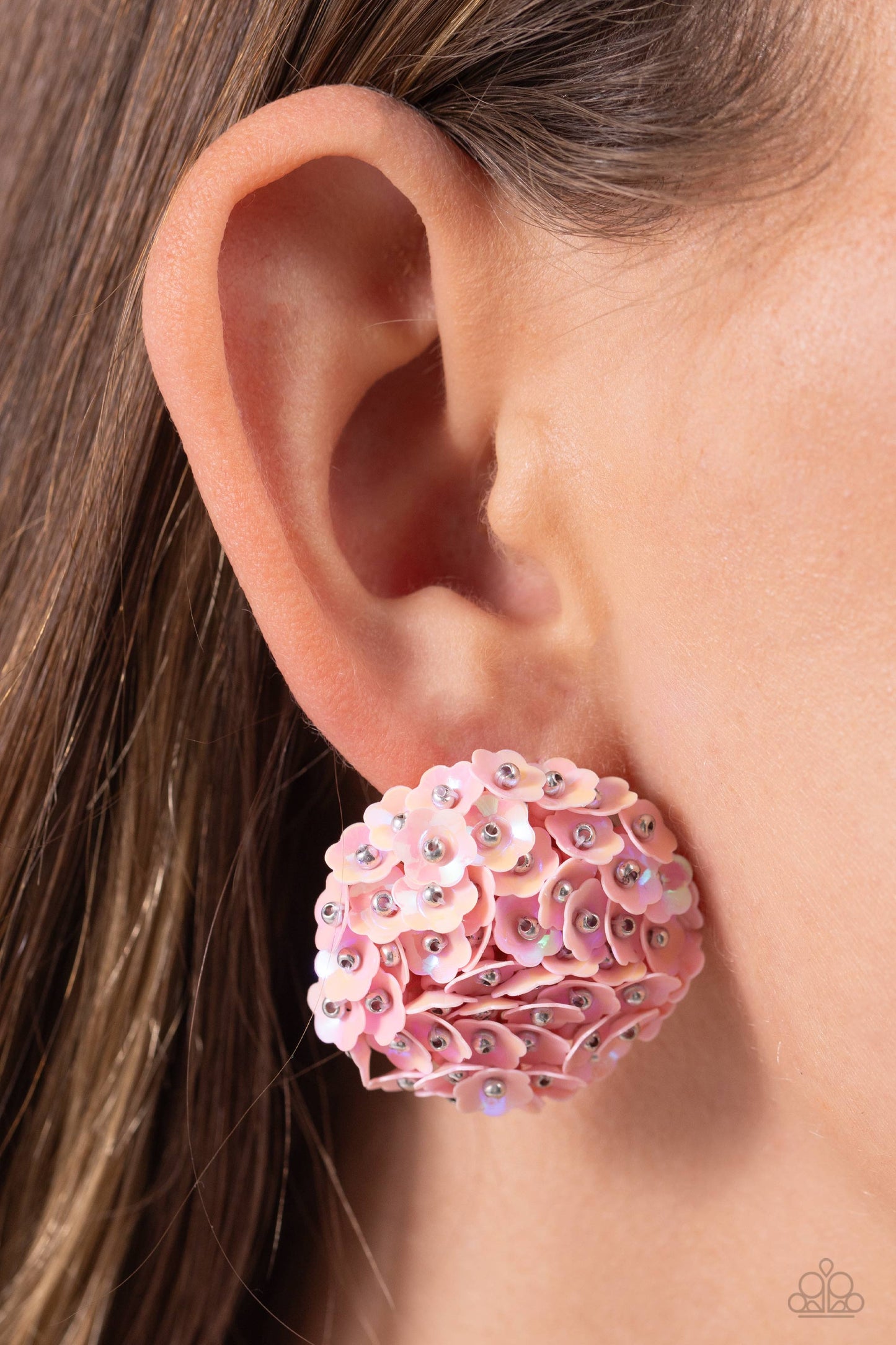 Paparazzi Accessories: Corsage Character - Pink Earring