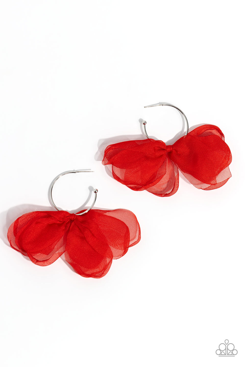 Paparazzi Accessories: Chiffon Class - Red Earring